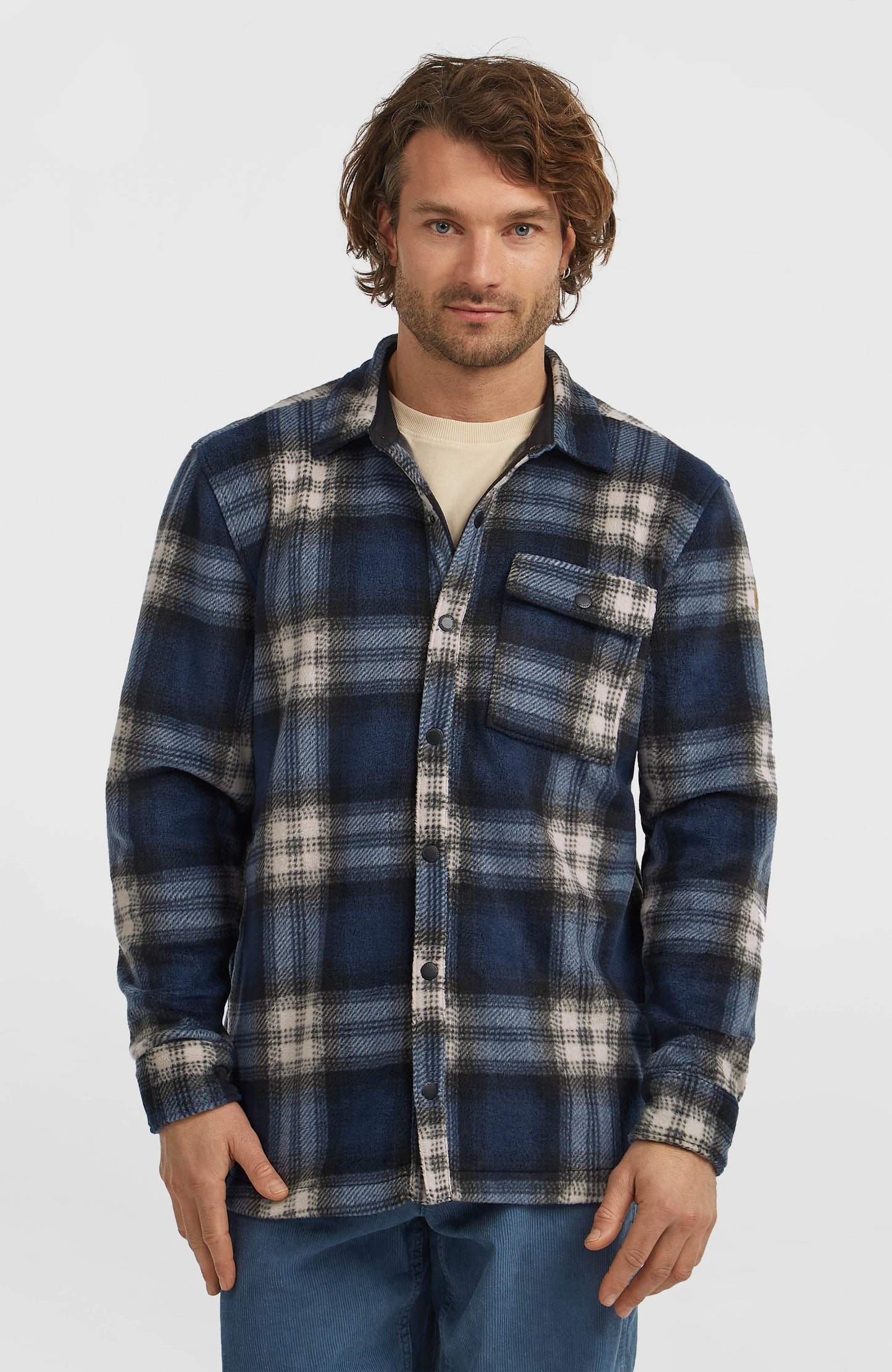 O'Riginals Superfleece Shirt Men Mozart Blue Check