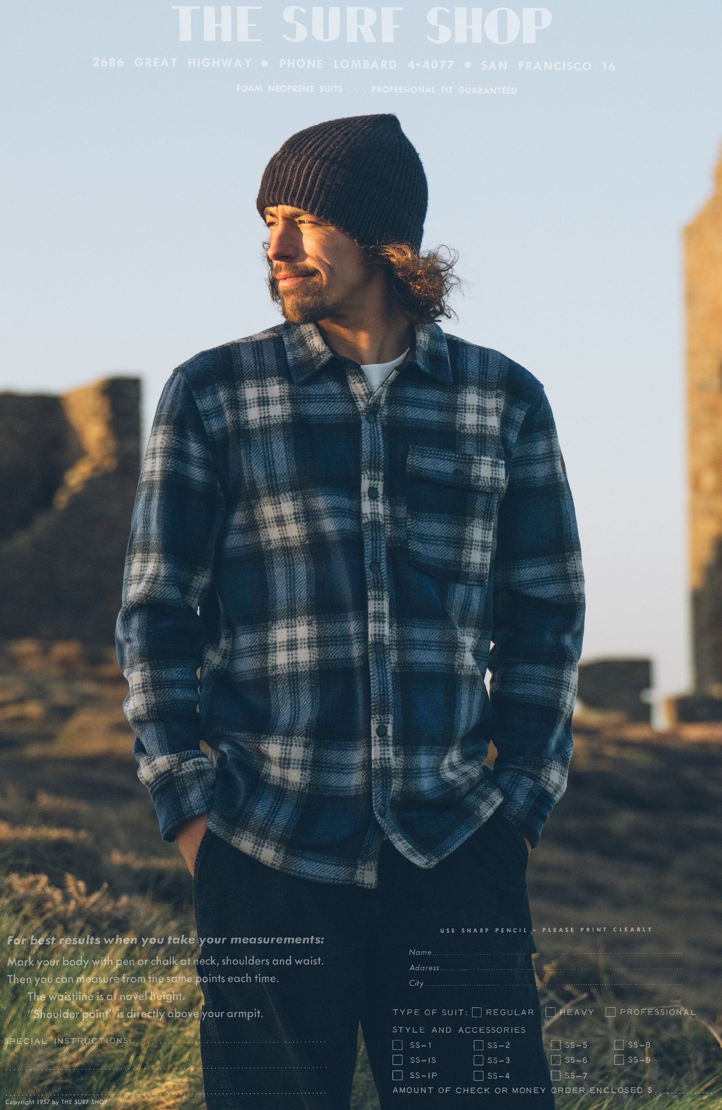 O'Riginals Superfleece Shirt Men Mozart Blue Check