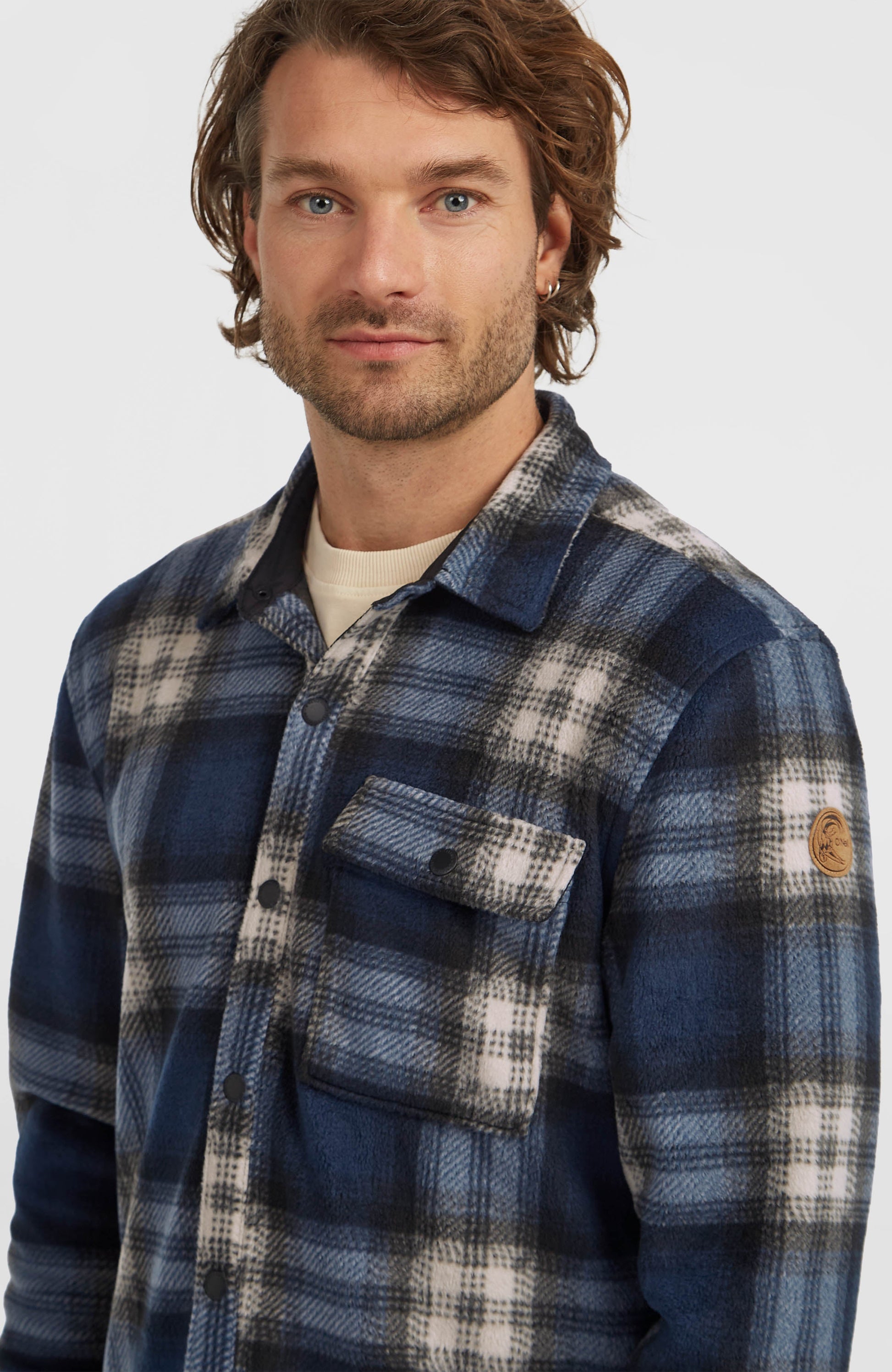 O'Riginals Superfleece Shirt Men Mozart Blue Check