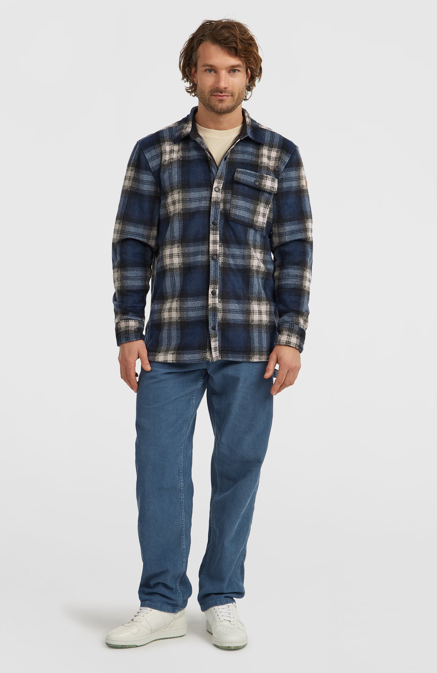 O'Riginals Superfleece Shirt Men Mozart Blue Check
