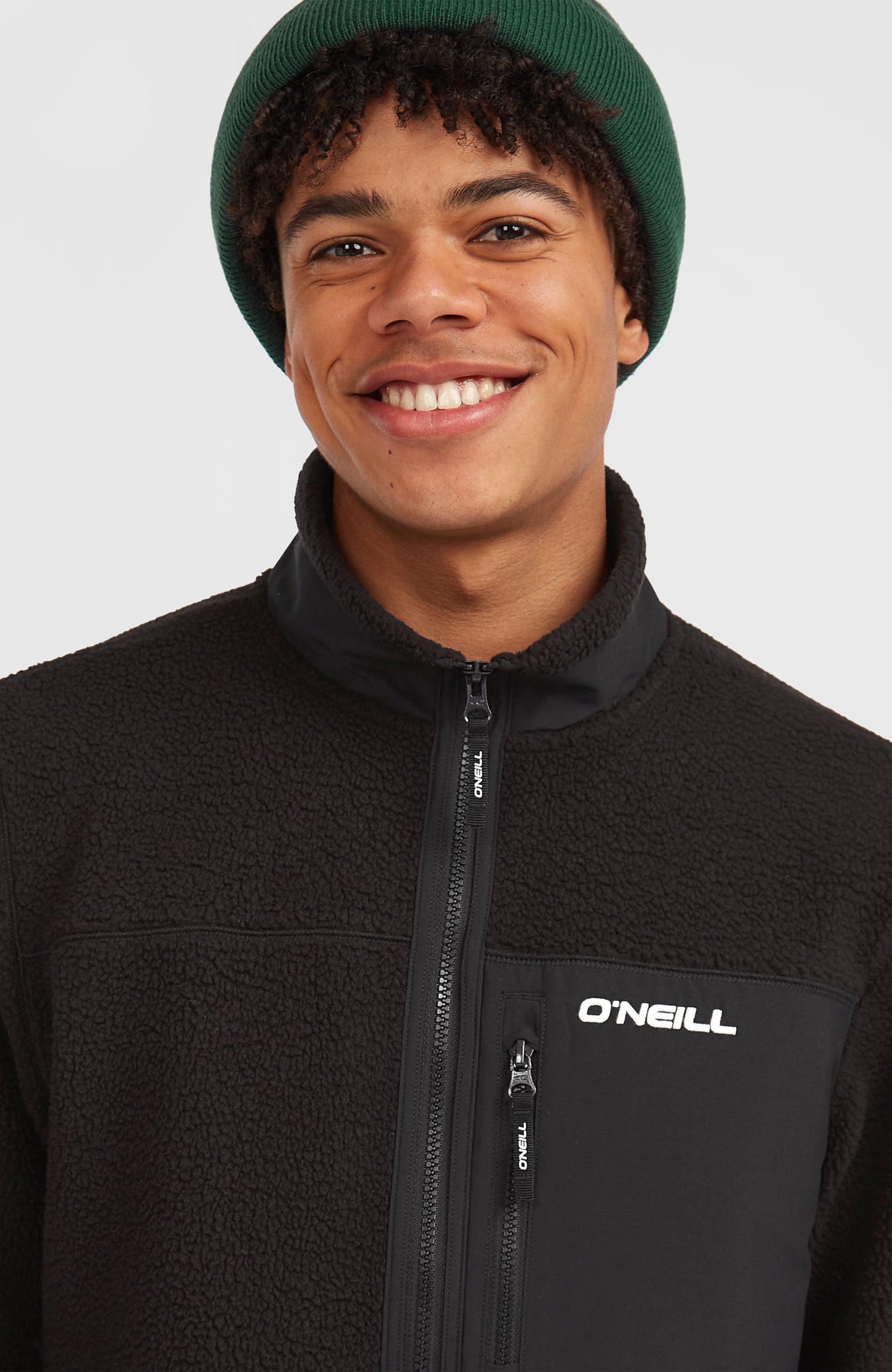 Must-Have High-Pile Full-Zip Fleece Men Black Out