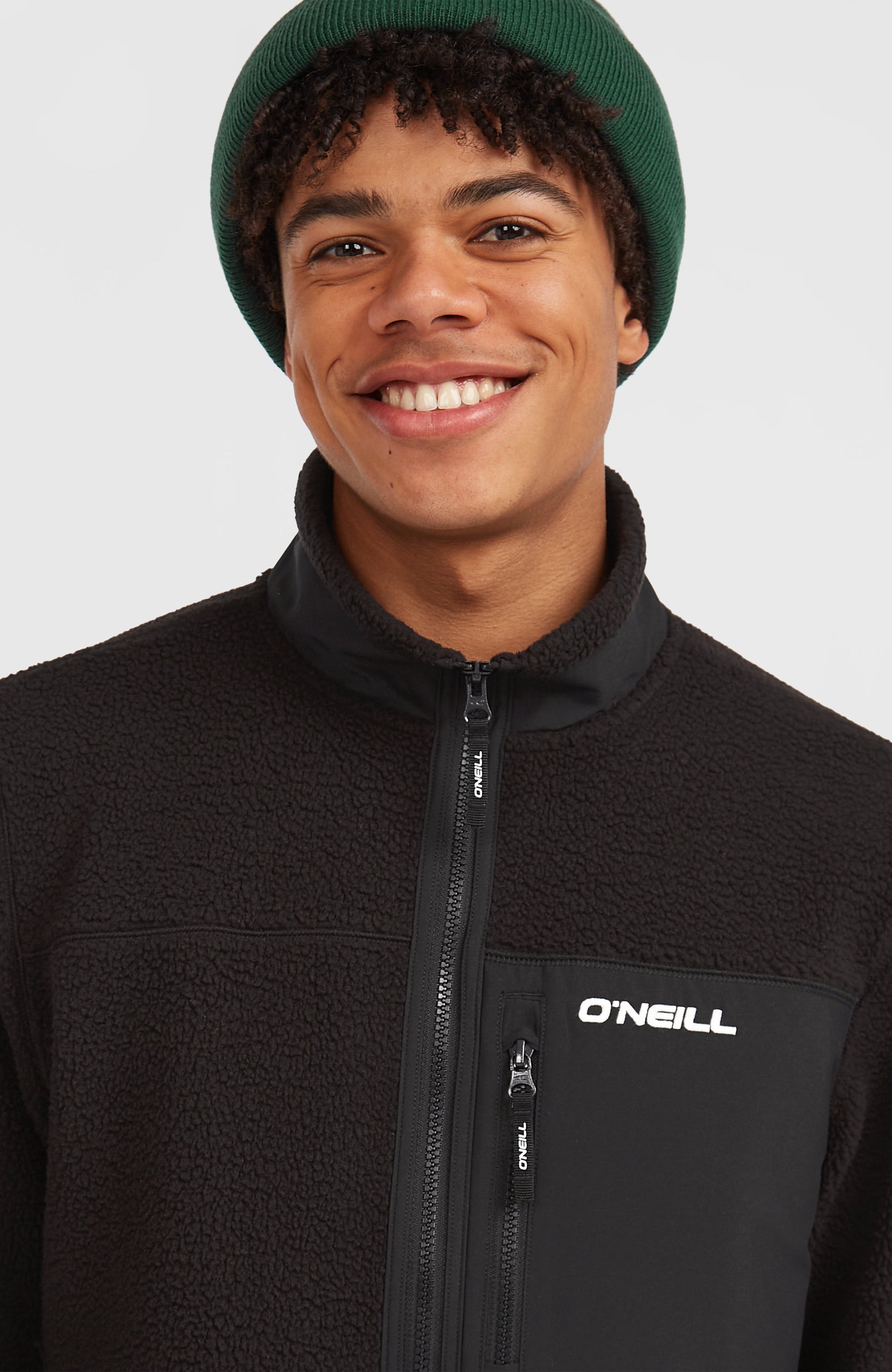 Must-Have High-Pile Full-Zip Fleece Men Black Out