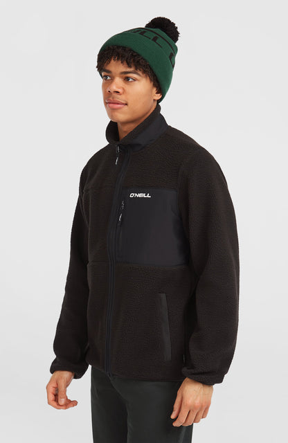 Must-Have High-Pile Full-Zip Fleece Men Black Out