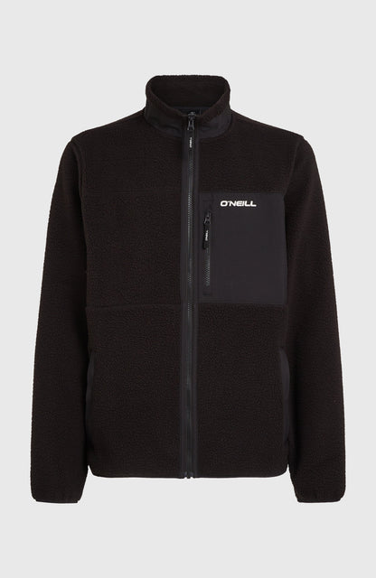 Must-Have High-Pile Full-Zip Fleece Men Black Out