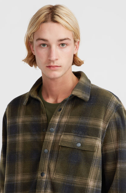 Superfleece Shirt Men Green Check Small