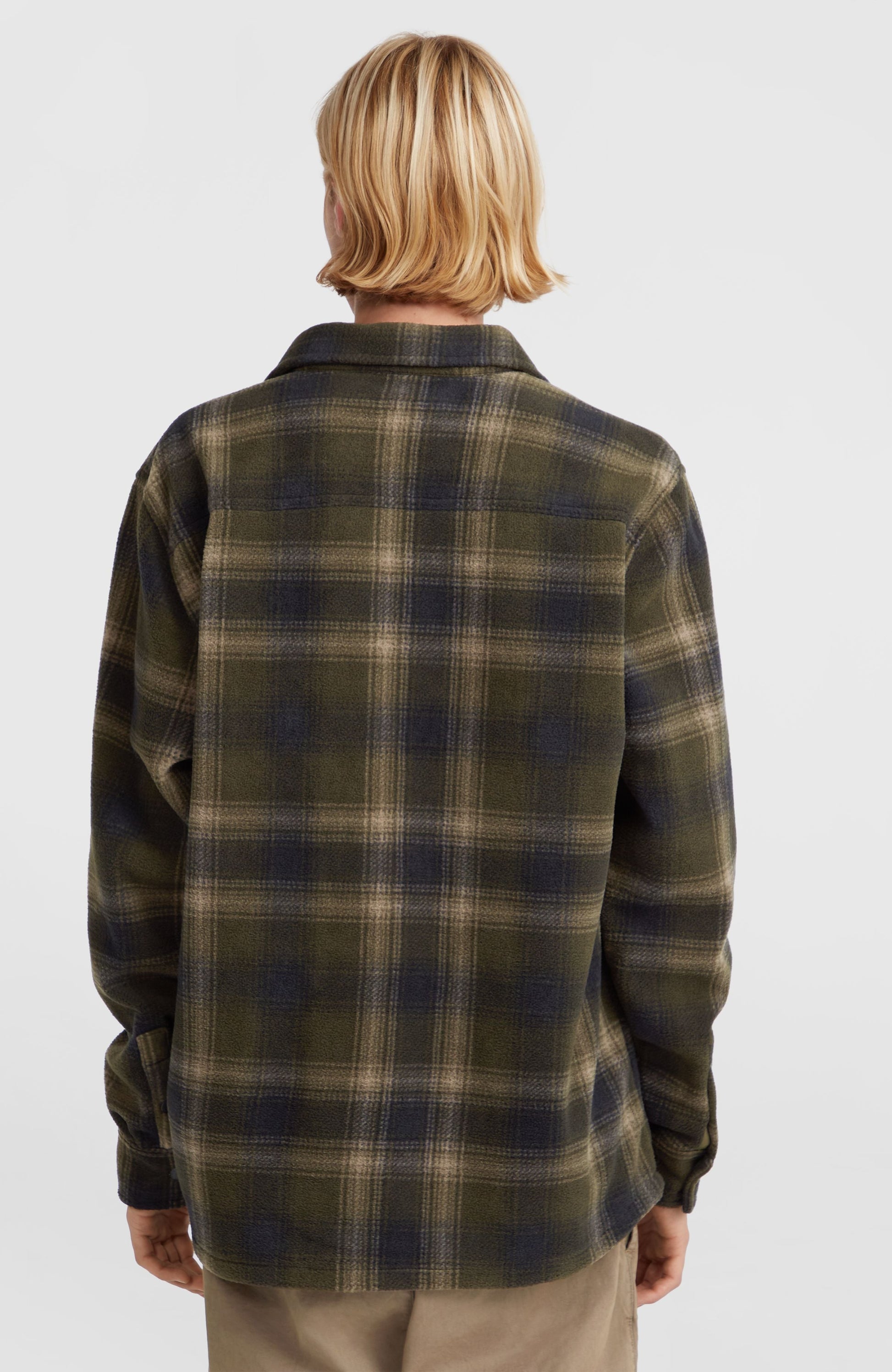 Superfleece Shirt Men Green Check Small