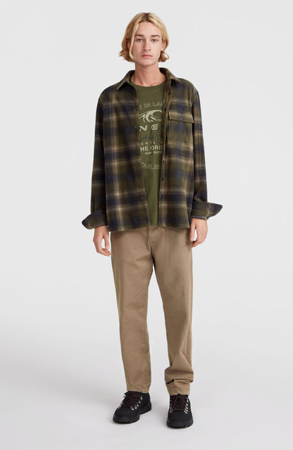 Superfleece Shirt Men Green Check Small