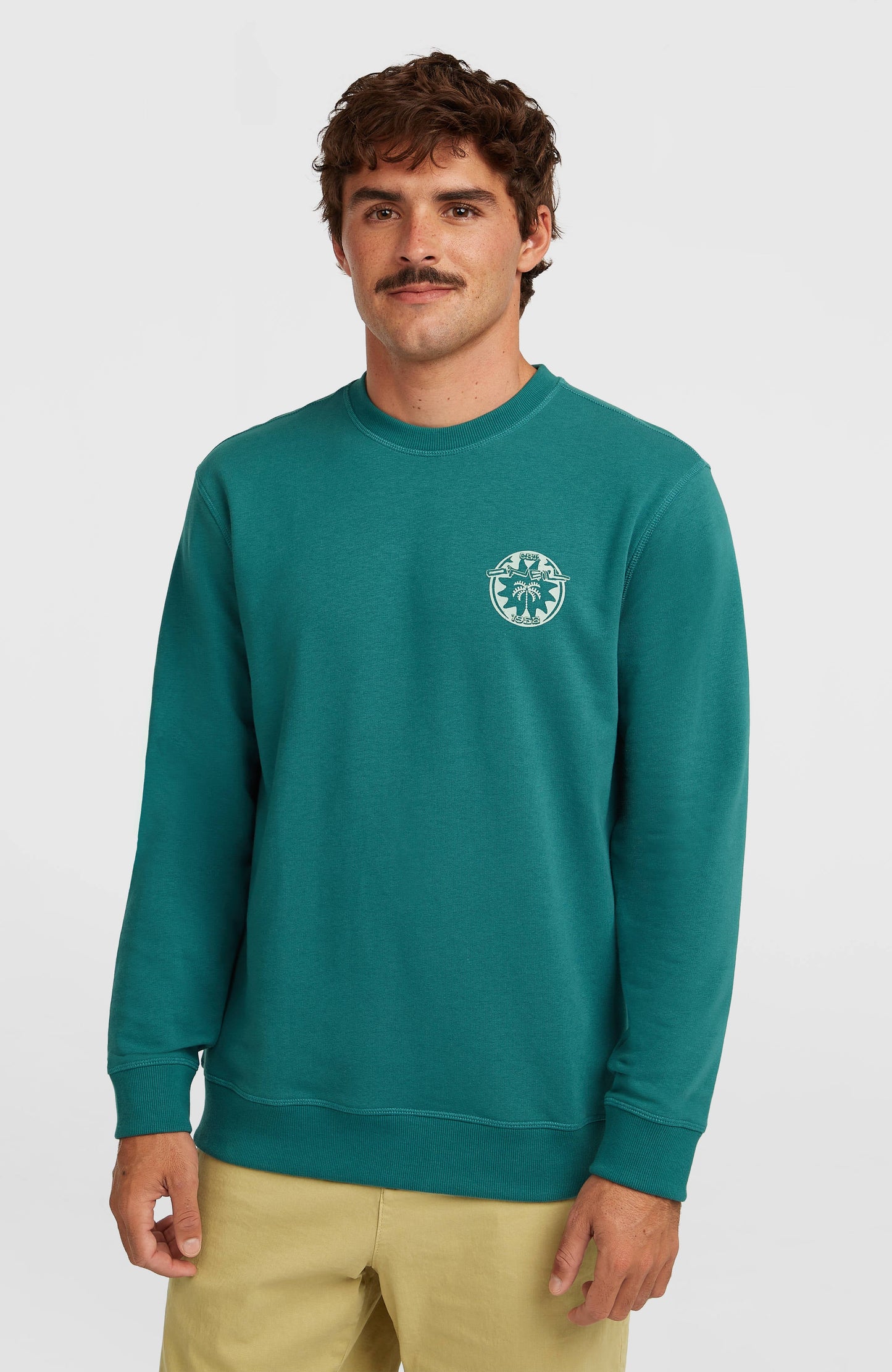 O'Neill Must-Have Graphic Crew Sweatshirt Men Botanical Heat