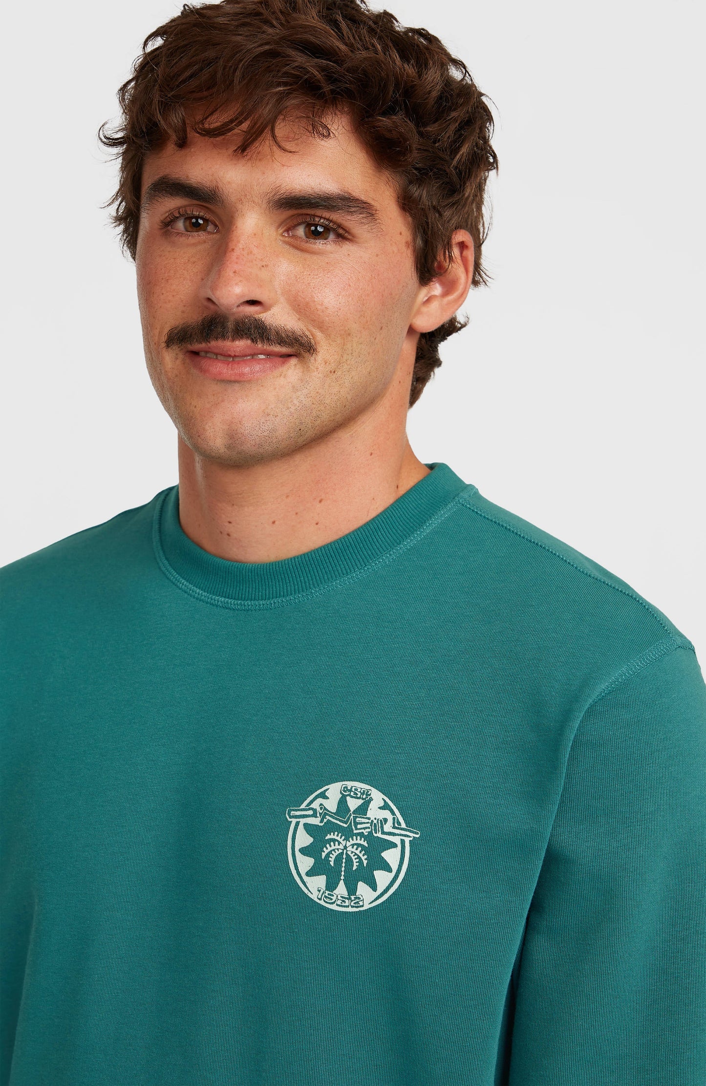 O'Neill Must-Have Graphic Crew Sweatshirt Men Botanical Heat