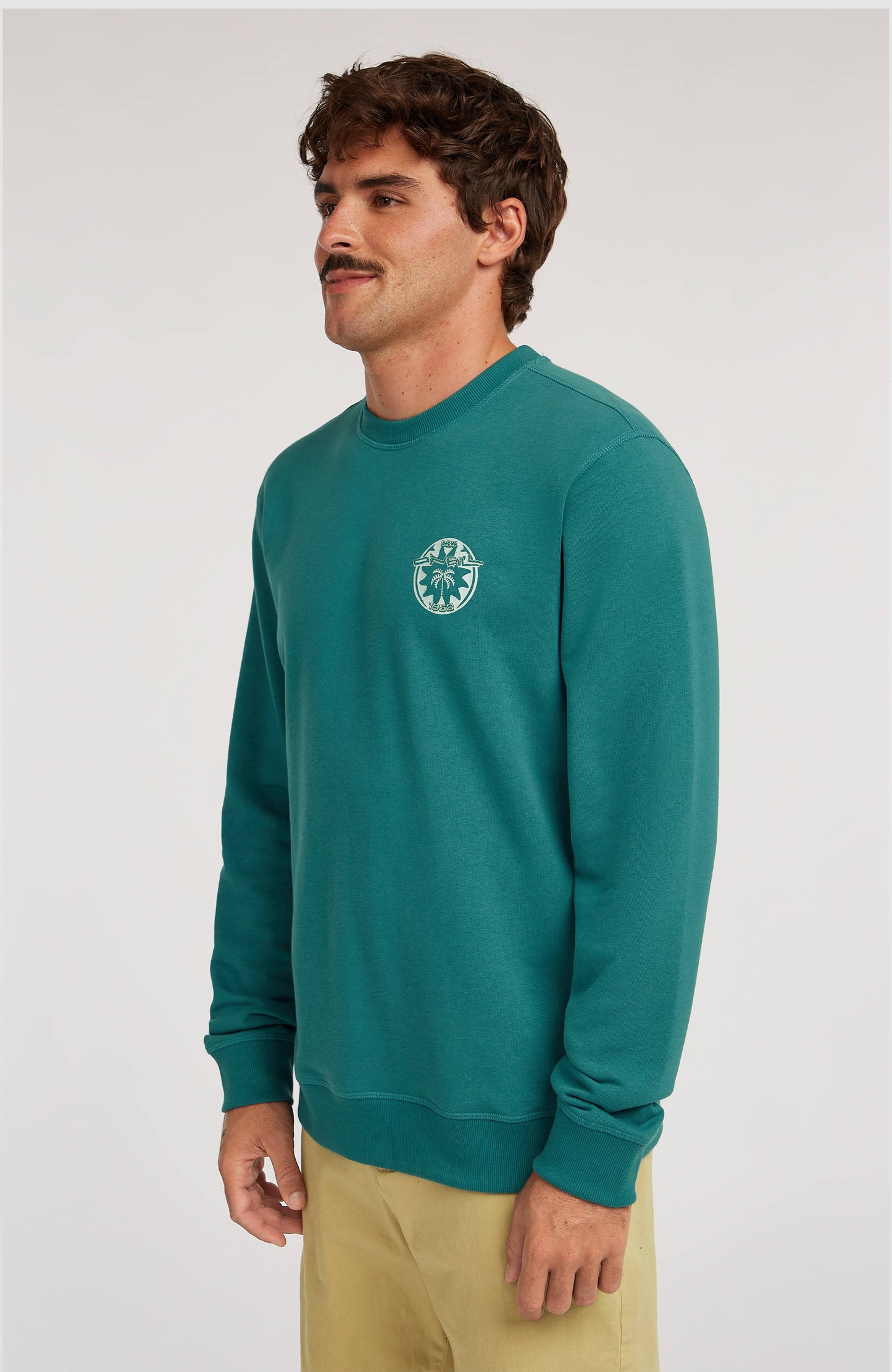 O'Neill Must-Have Graphic Crew Sweatshirt Men Botanical Heat