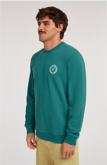 O'Neill Must-Have Graphic Crew Sweatshirt Men Botanical Heat