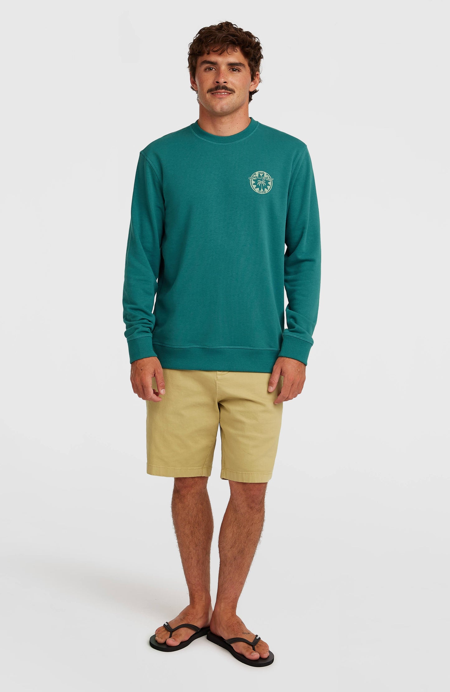 O'Neill Must-Have Graphic Crew Sweatshirt Men Botanical Heat