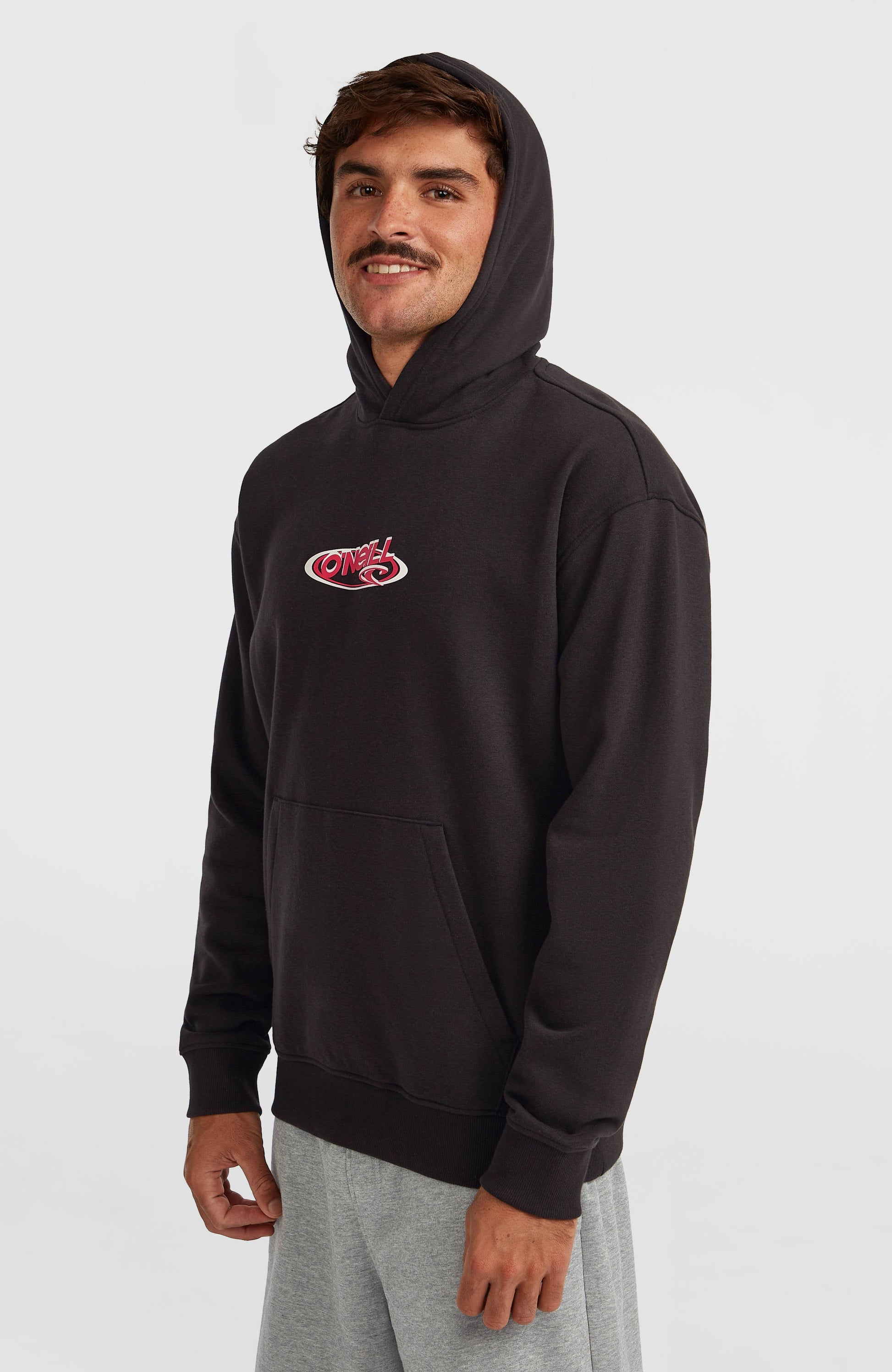 Essentials 90s Logo Hoodie Men Black Out
