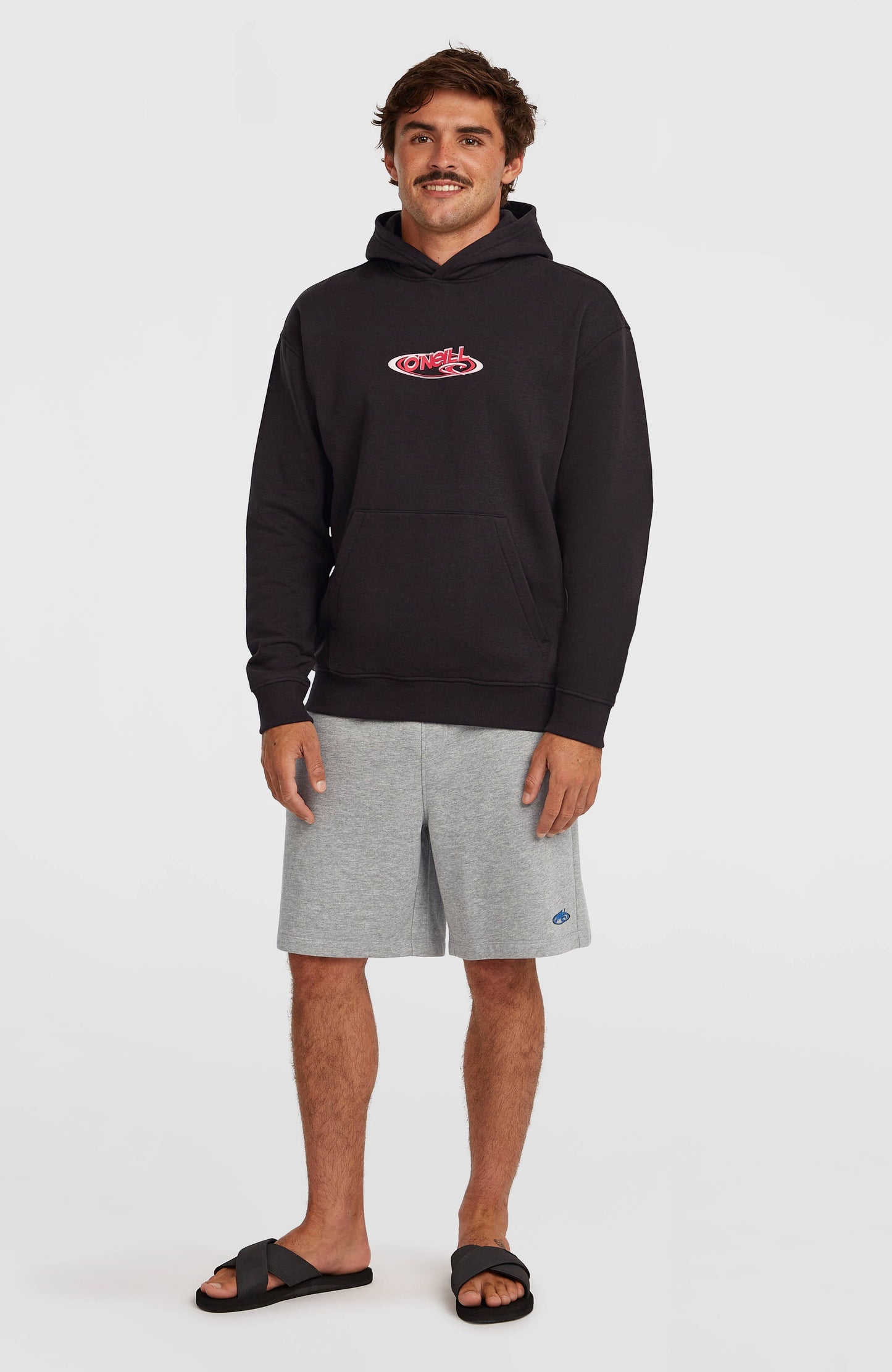 Essentials 90s Logo Hoodie Men Black Out