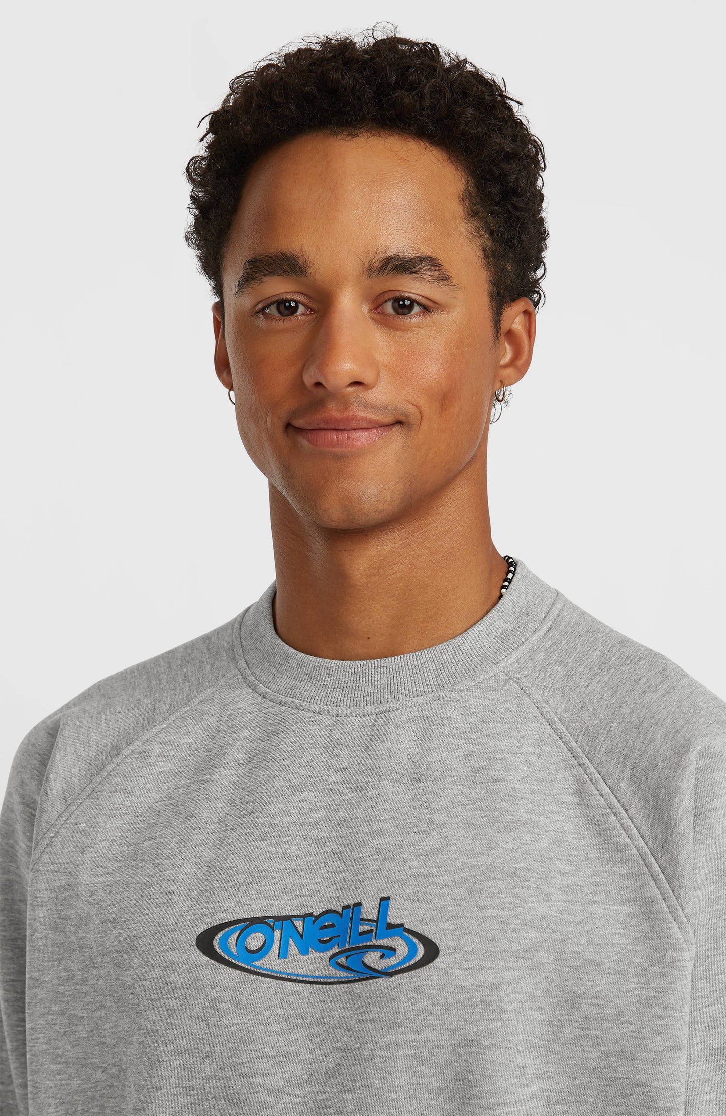 Essentials 90s Logo Crew Sweatshirt Men Silver Melee