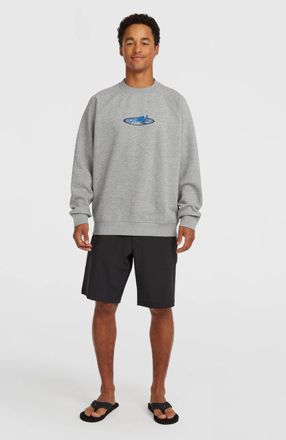 Essentials 90s Logo Crew Sweatshirt Men Silver Melee