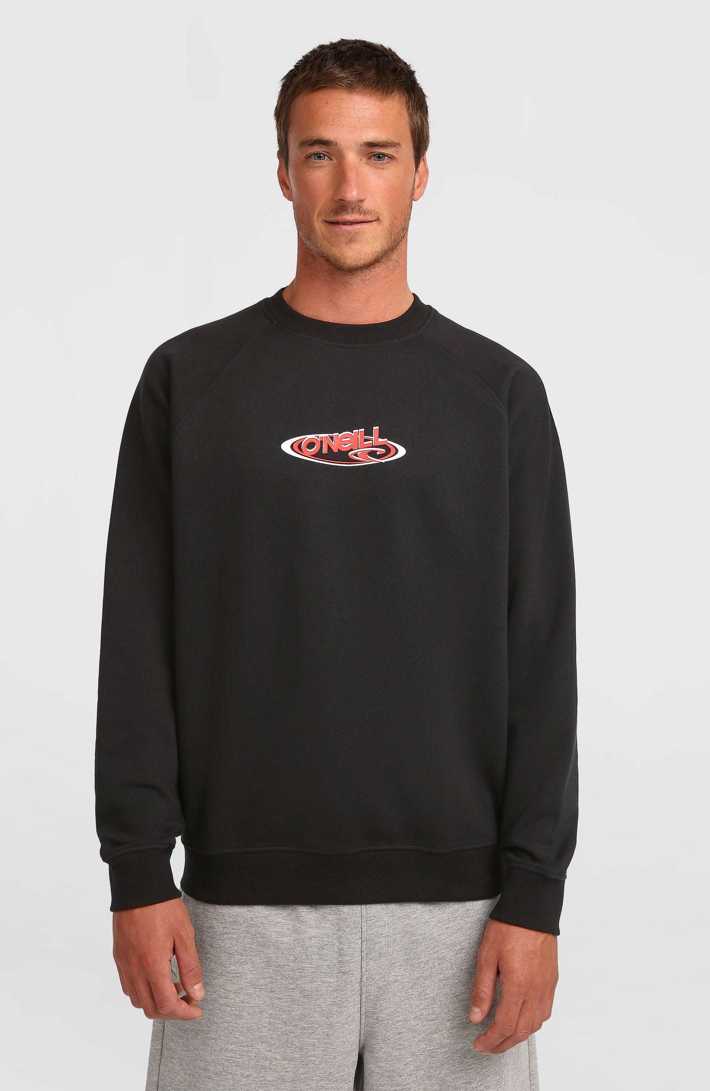 Essentials 90s Logo Crew Sweatshirt Men Black Out