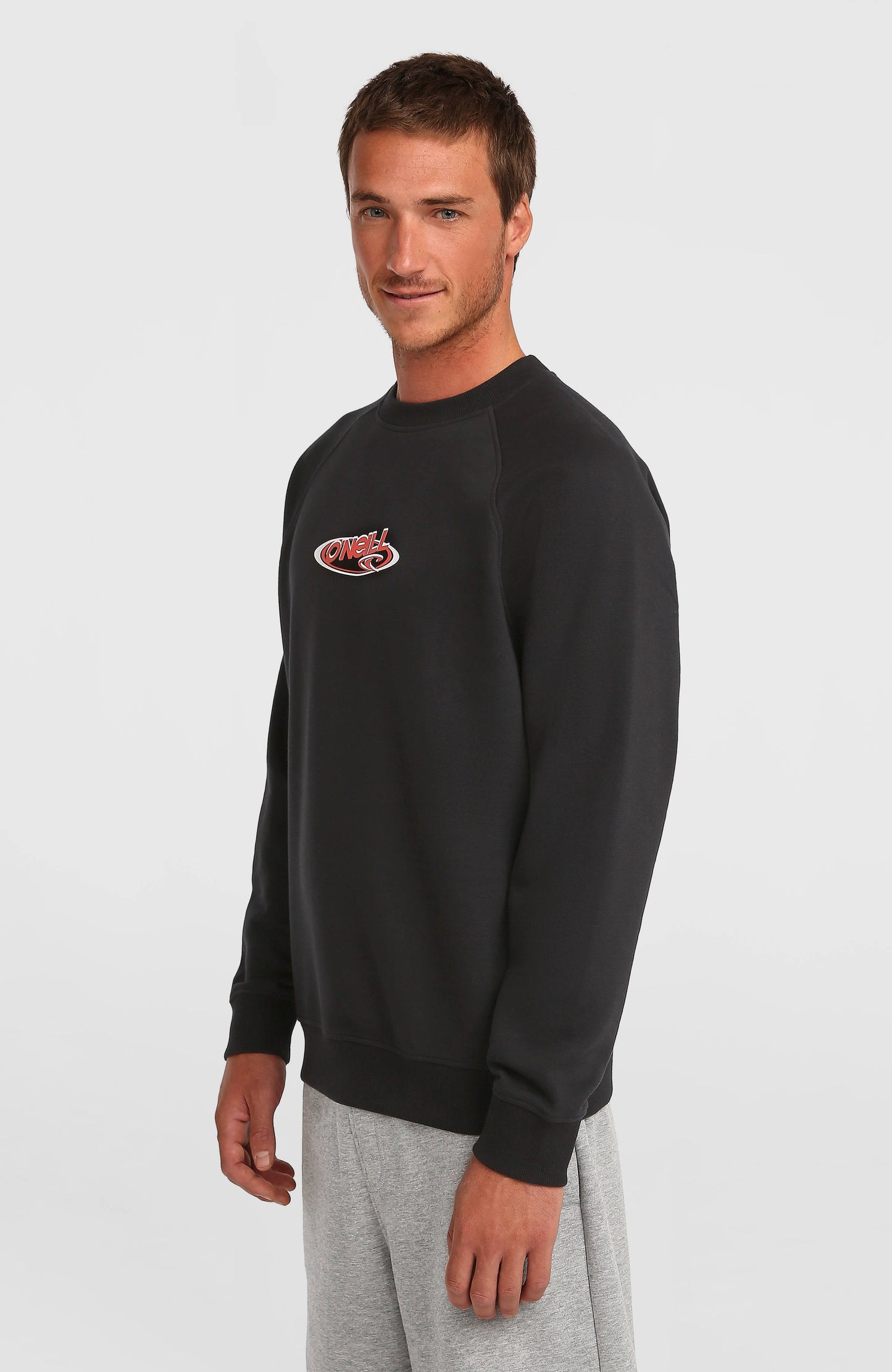 Essentials 90s Logo Crew Sweatshirt Men Black Out