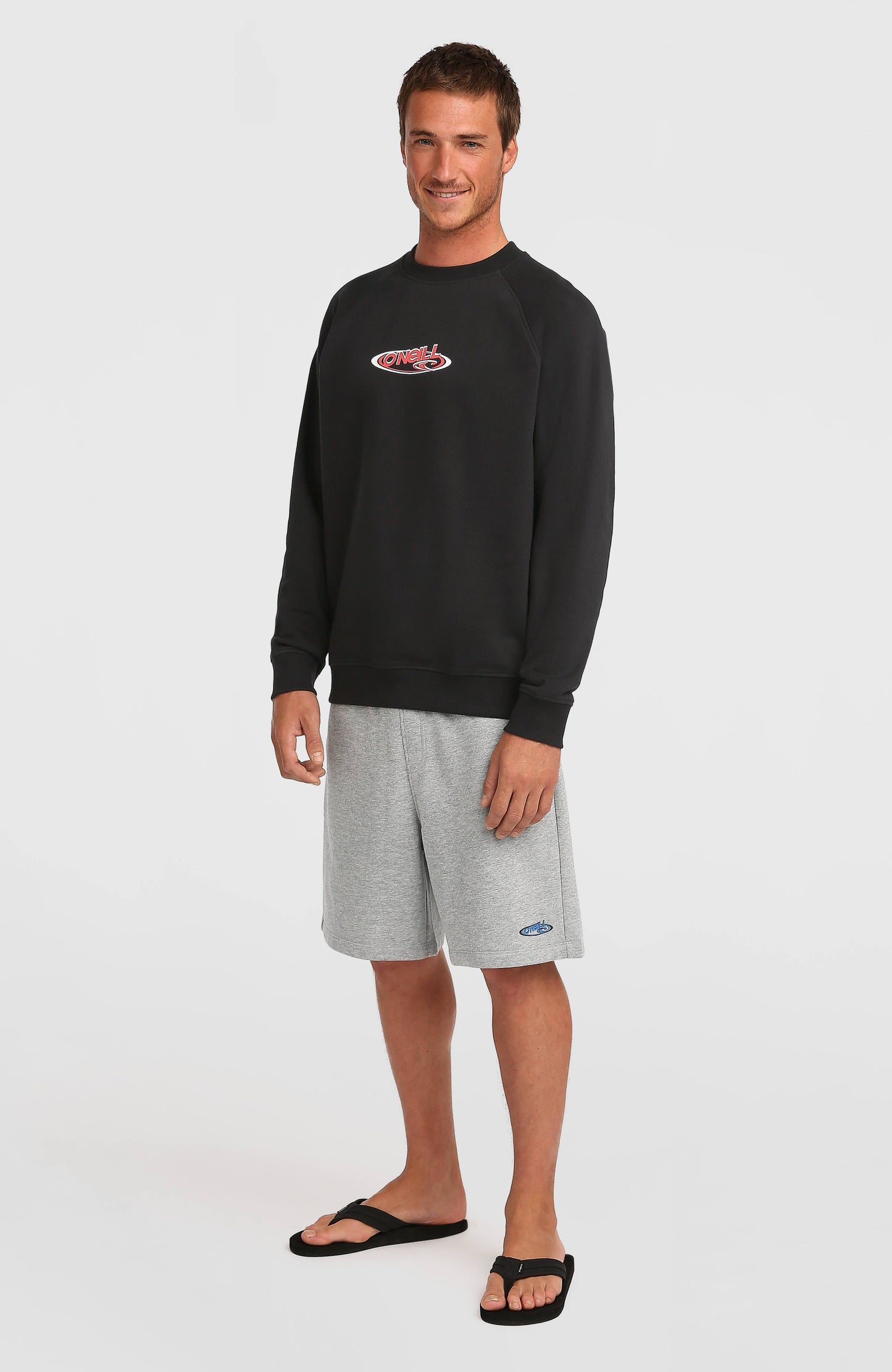 Essentials 90s Logo Crew Sweatshirt Men Black Out