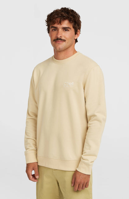 Original Cali Logo Crew Sweatshirt Men Cocoa Sand