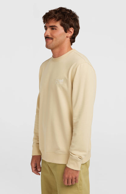 Original Cali Logo Crew Sweatshirt Men Cocoa Sand