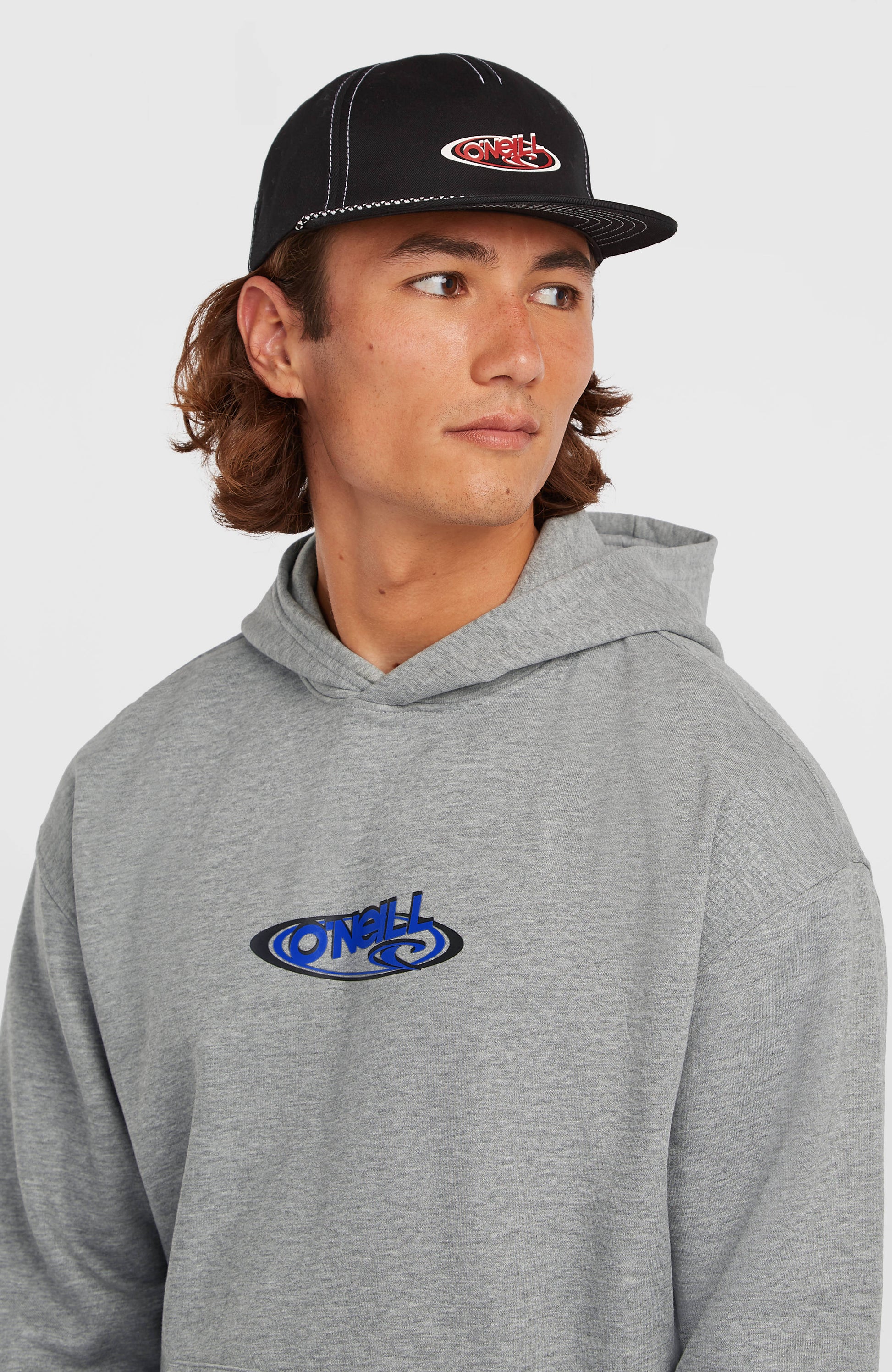 Essentials 90s Logo Hoodie Men Silver Melee