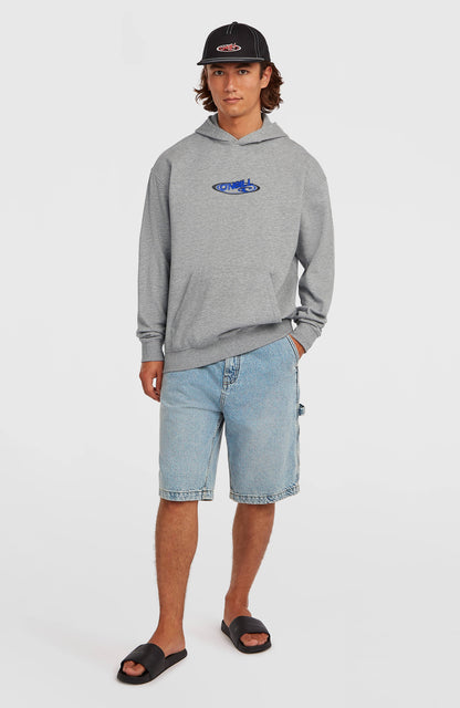 Essentials 90s Logo Hoodie Men Silver Melee