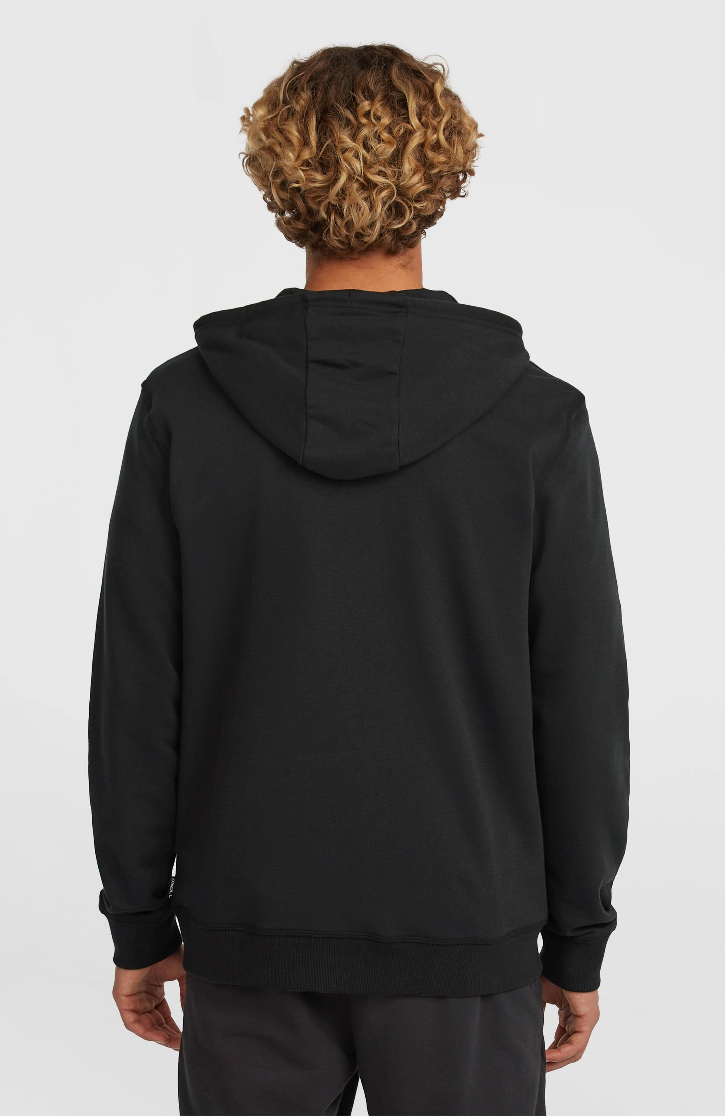 Small Logo Full-Zip Hoodie Men Black Out