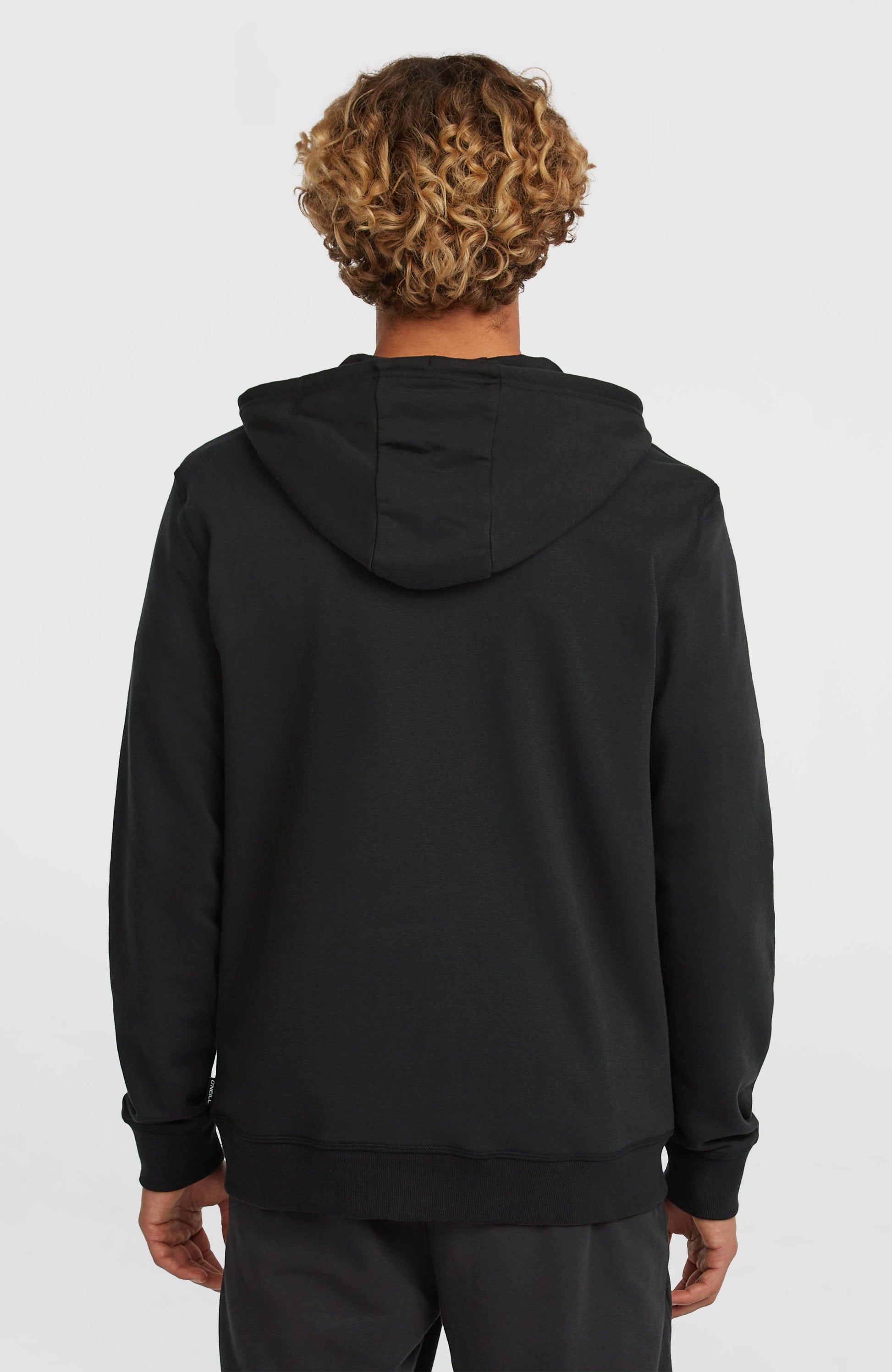 Small Logo Full-Zip Hoodie Men Black Out