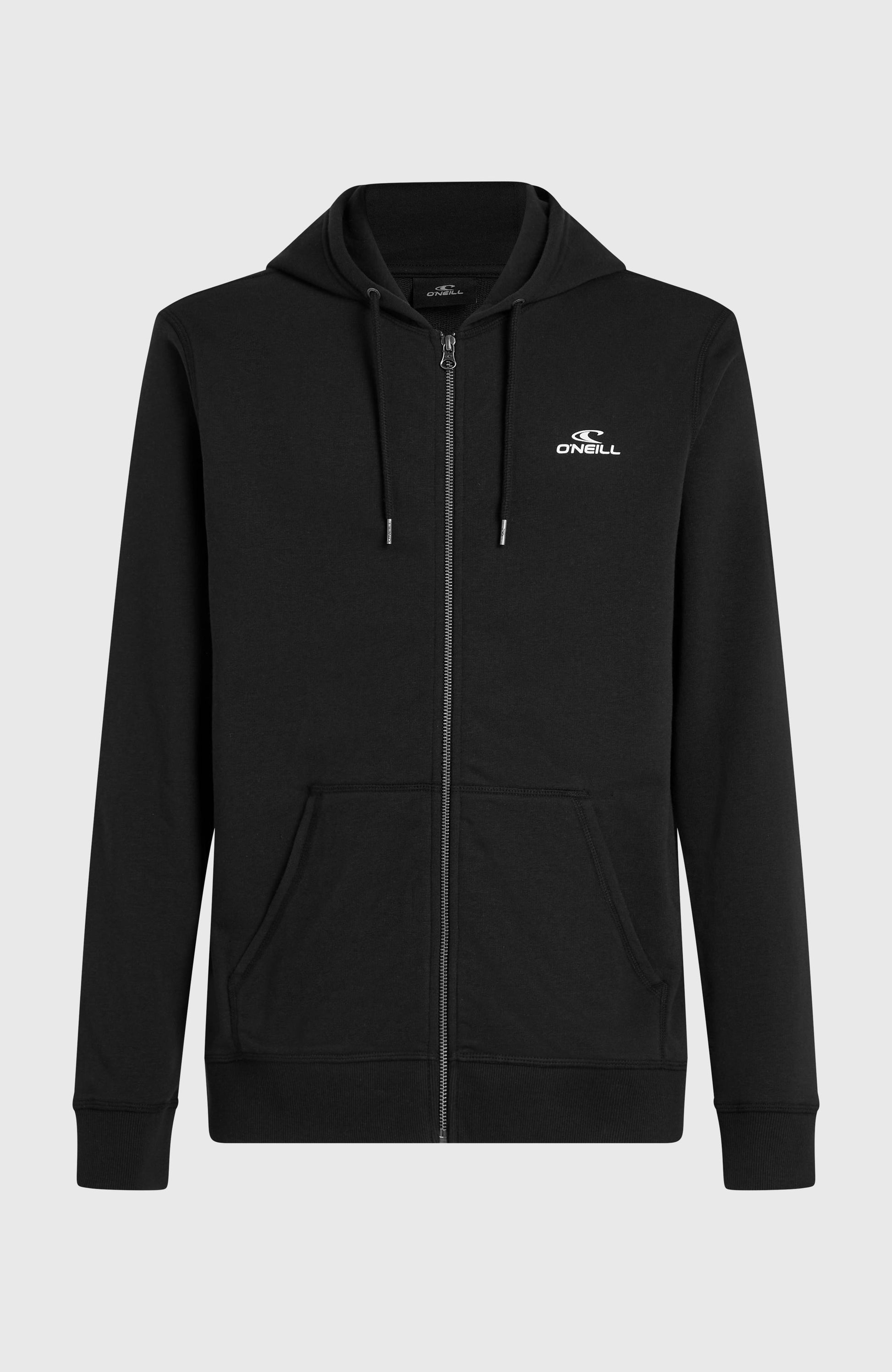 Small Logo Full-Zip Hoodie Men Black Out