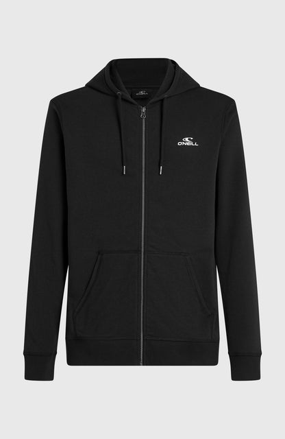 Small Logo Full-Zip Hoodie Men Black Out