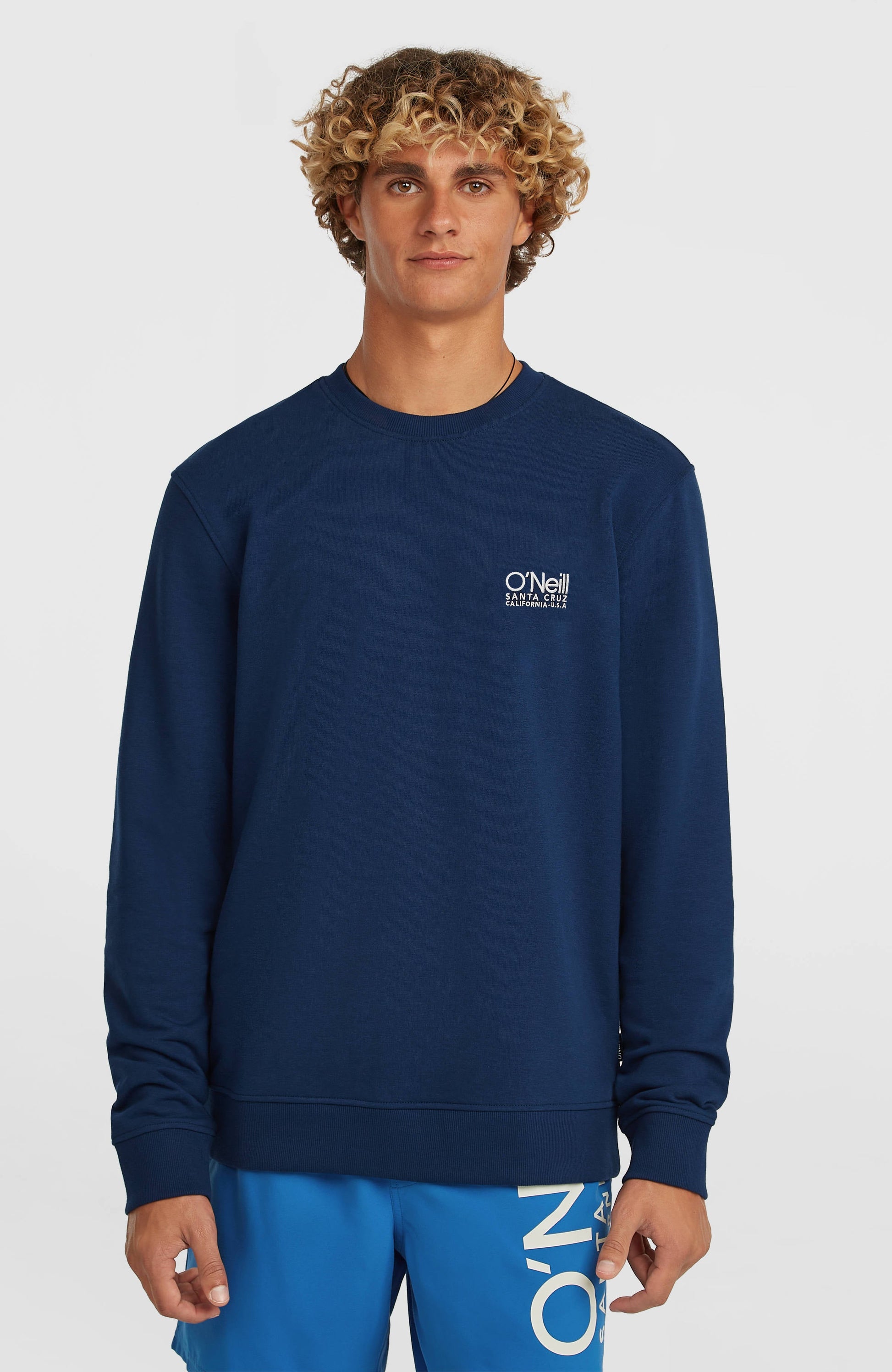 Original Cali Logo Crew Sweatshirt Men English Evening