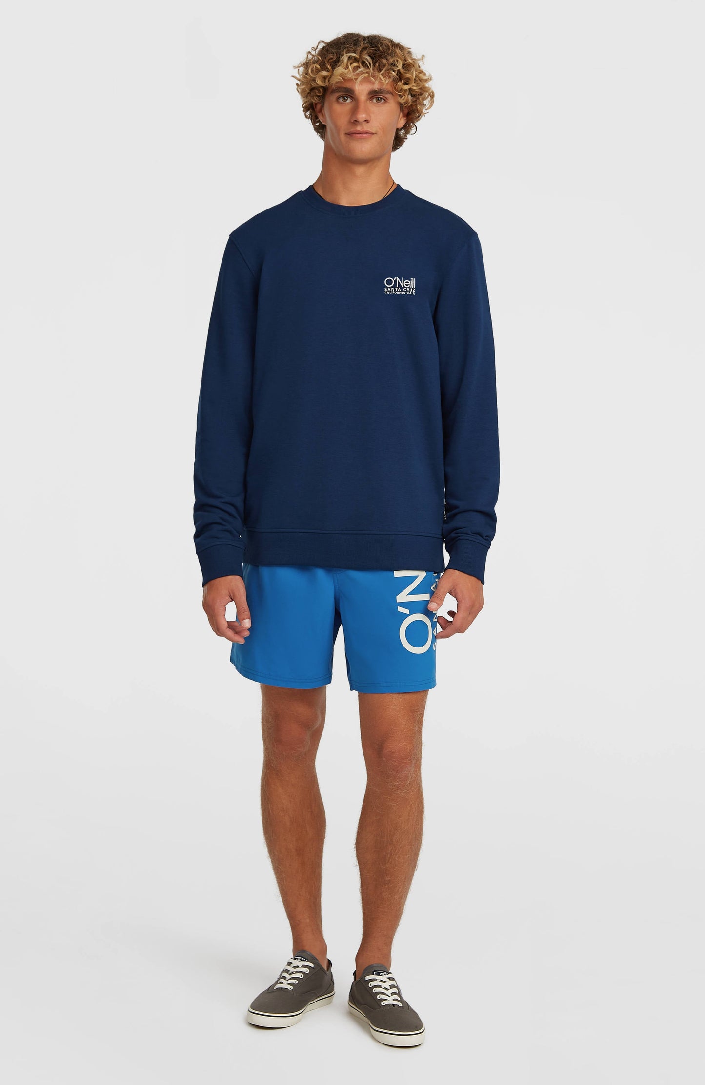 Original Cali Logo Crew Sweatshirt Men English Evening