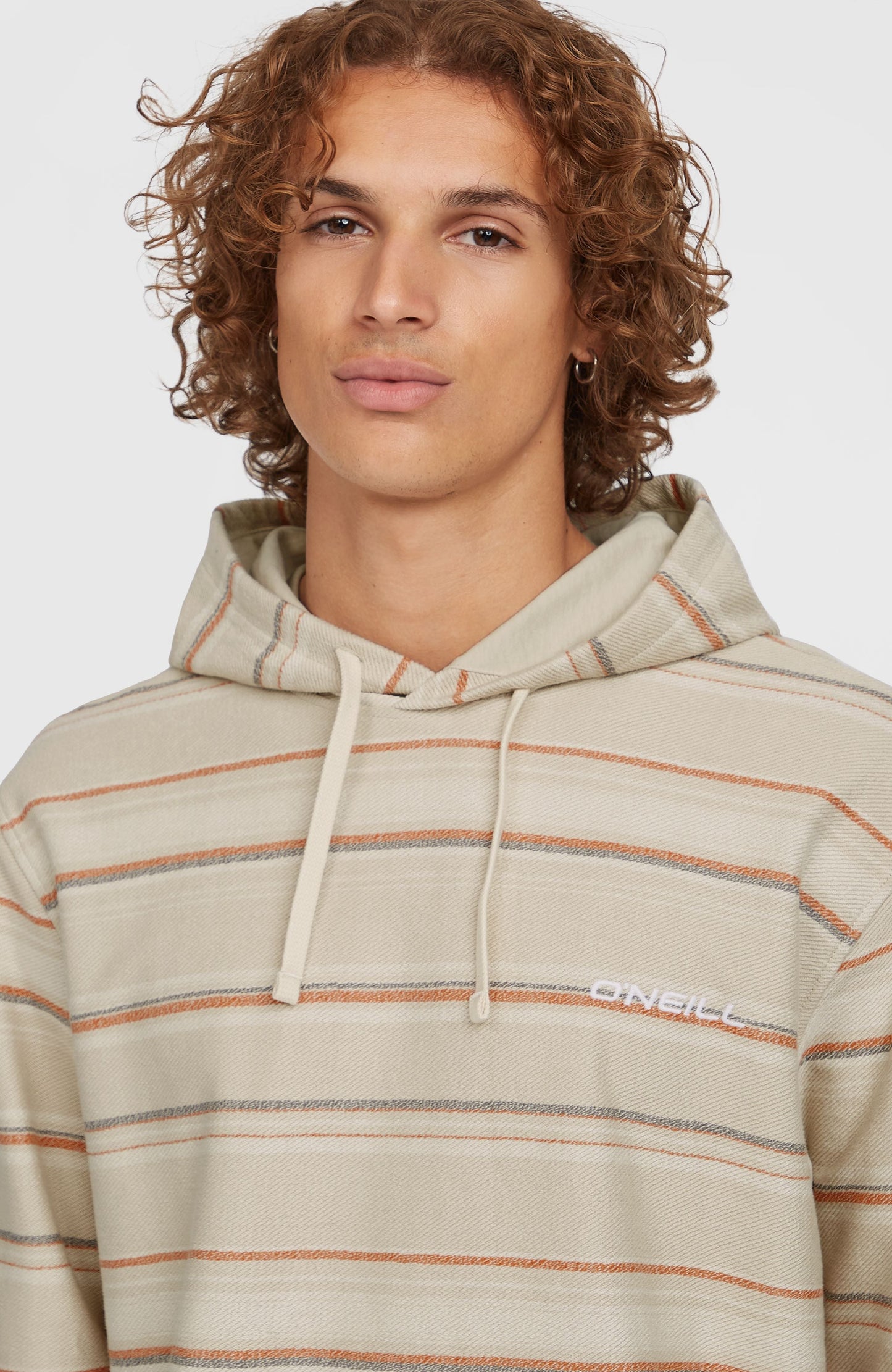 Bavaro Hoodie Men Beige/Orange Bavaro Stripe