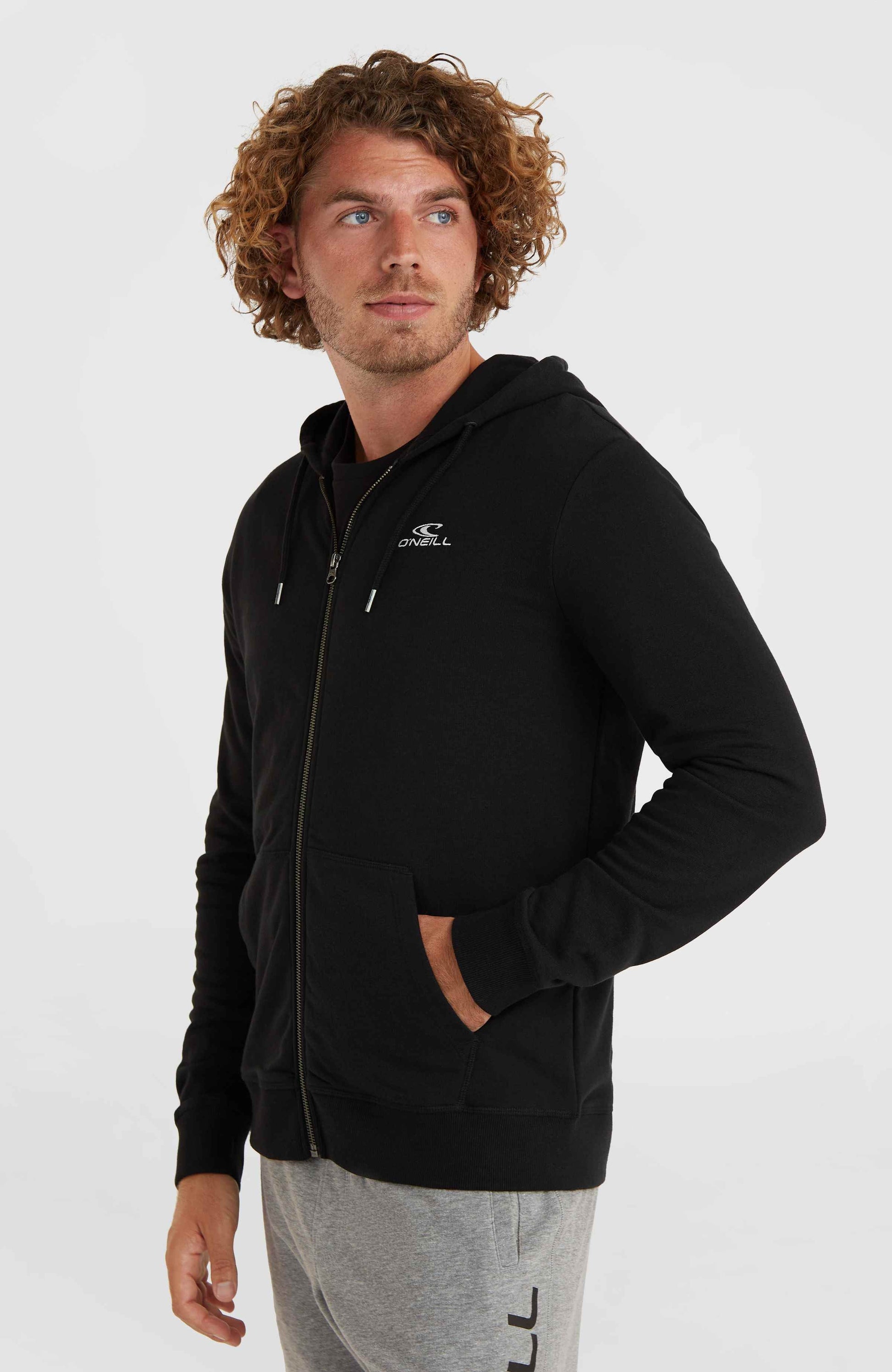 O'Neill Small Logo Full-Zip Hoodie Men Black Out