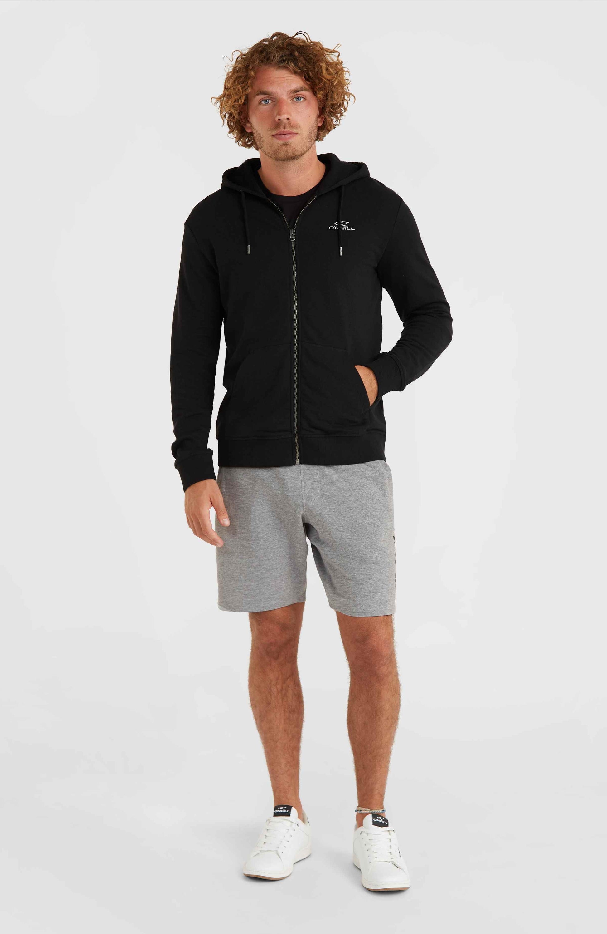 O'Neill Small Logo Full-Zip Hoodie Men Black Out