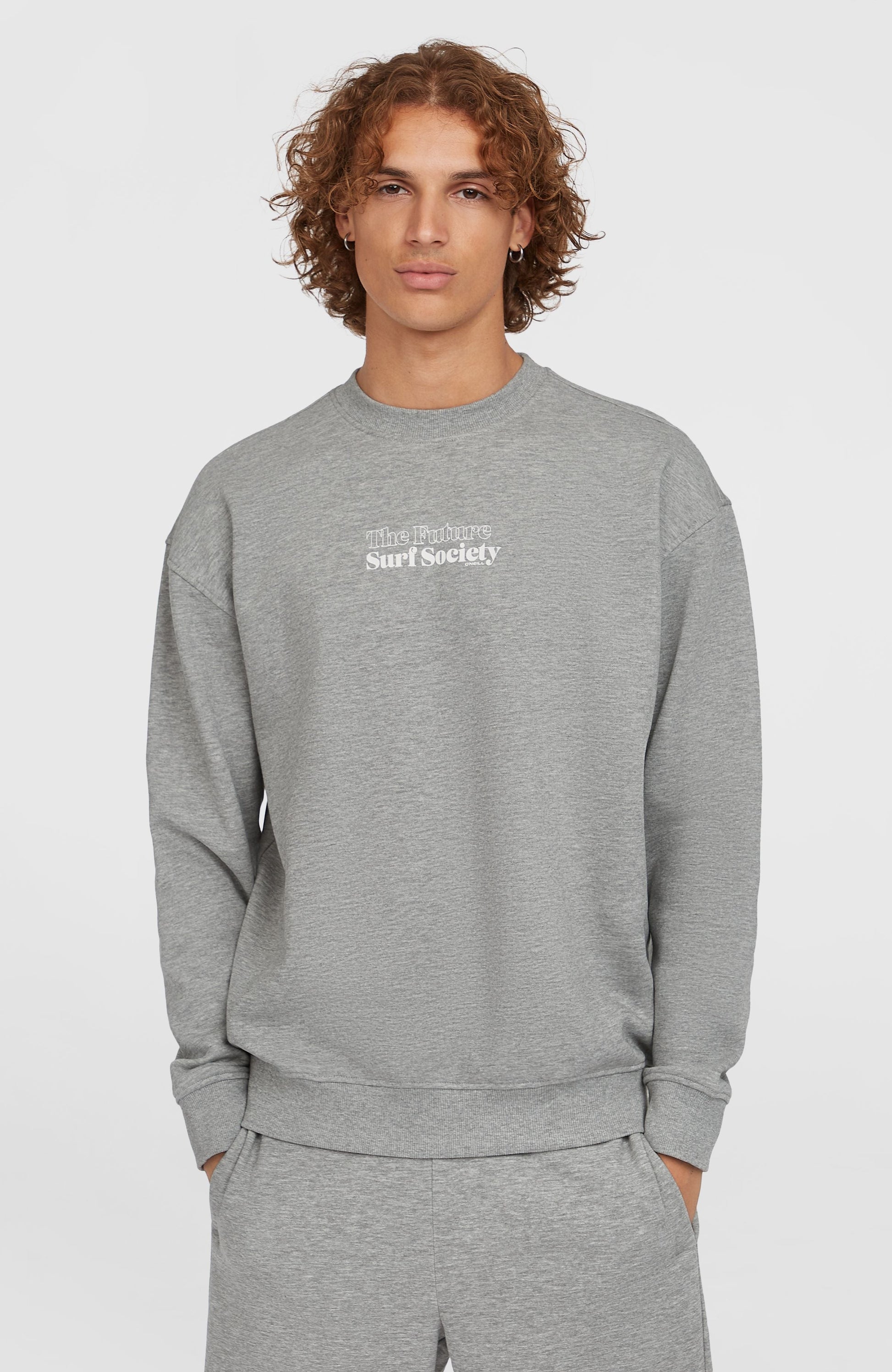Future Surf Society Crew Men Silver Melee
