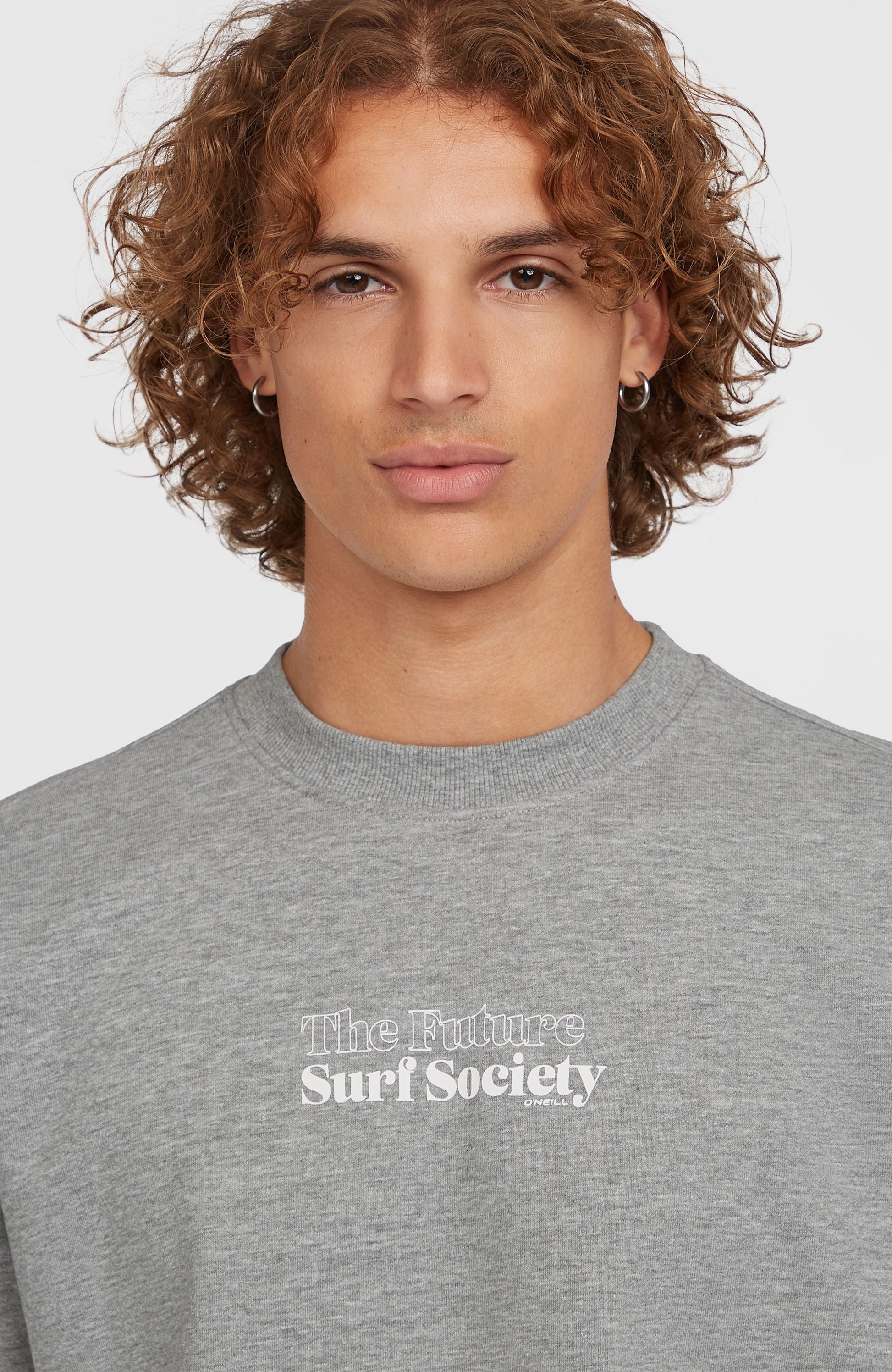 Future Surf Society Crew Men Silver Melee