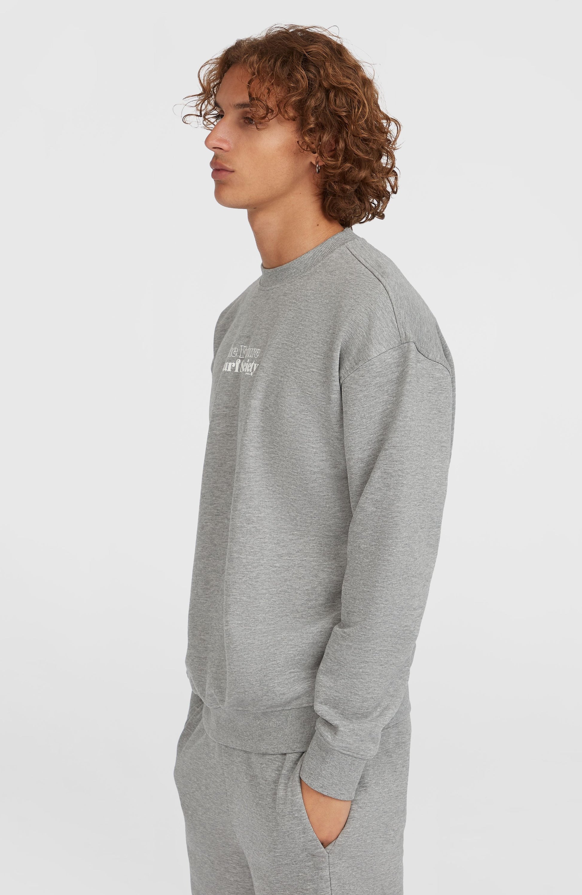 Future Surf Society Crew Men Silver Melee