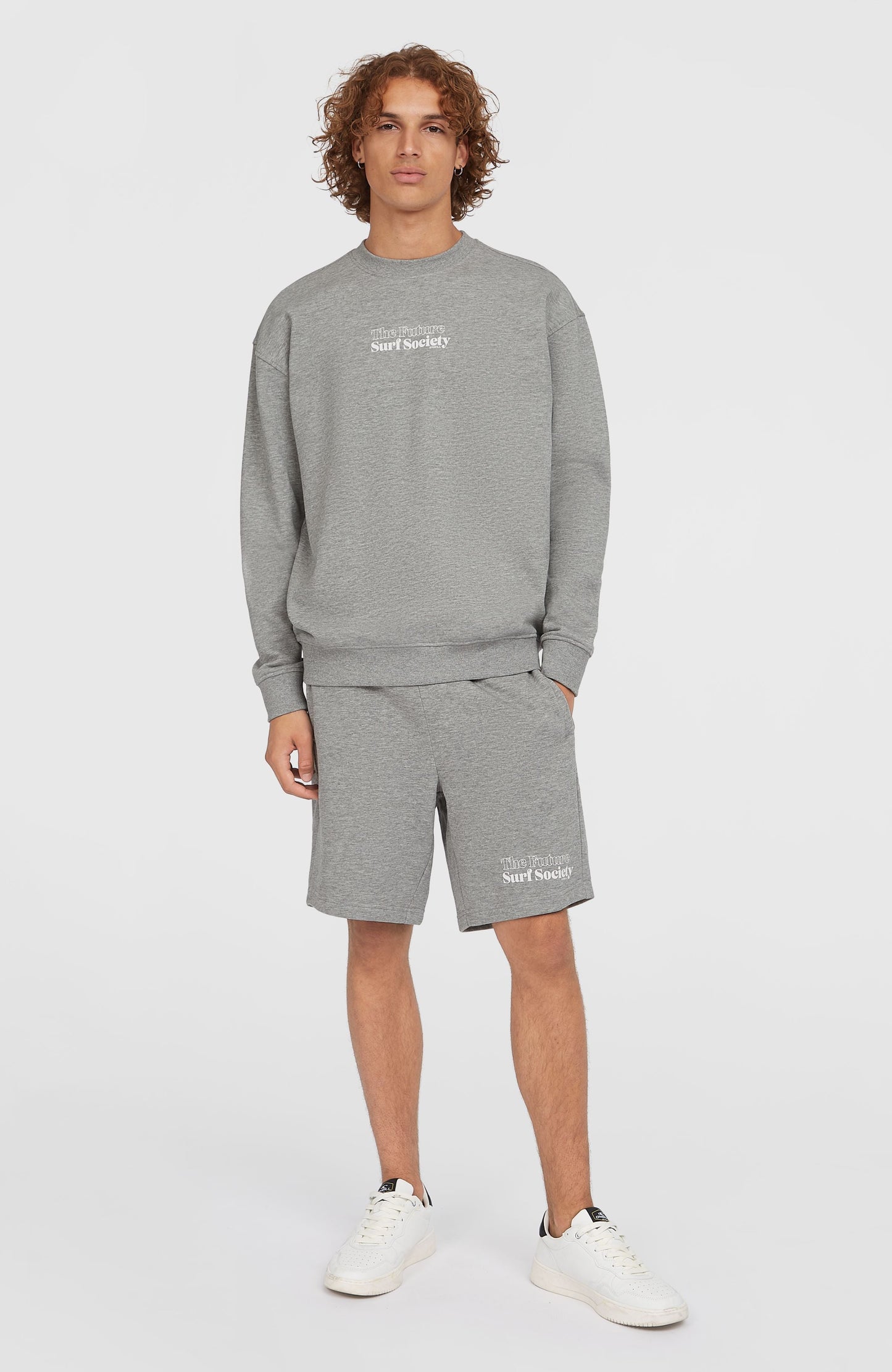 Future Surf Society Crew Men Silver Melee