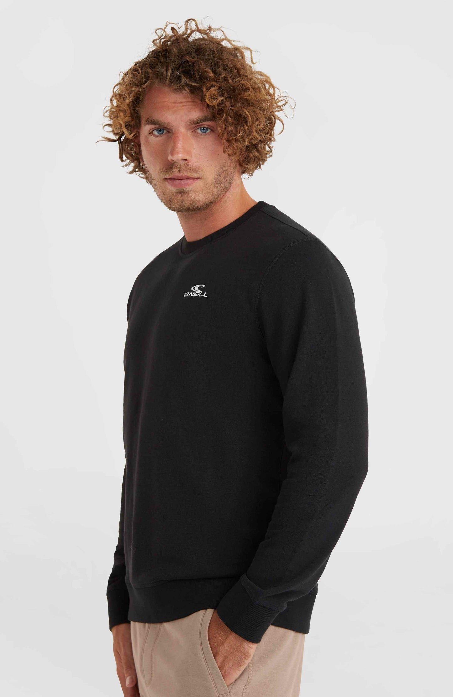 O'Neill Small Logo Crew Sweatshirt Men Black Out