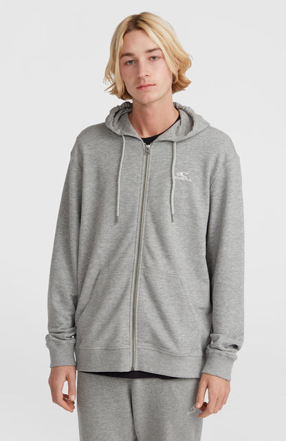 O'Neill Small Logo Full-Zip Hoodie Men Silver Melee