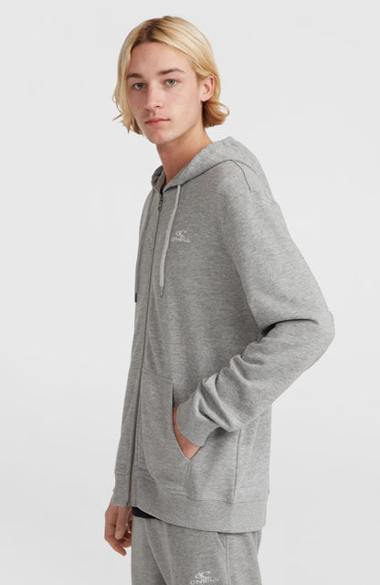 O'Neill Small Logo Full-Zip Hoodie Men Silver Melee