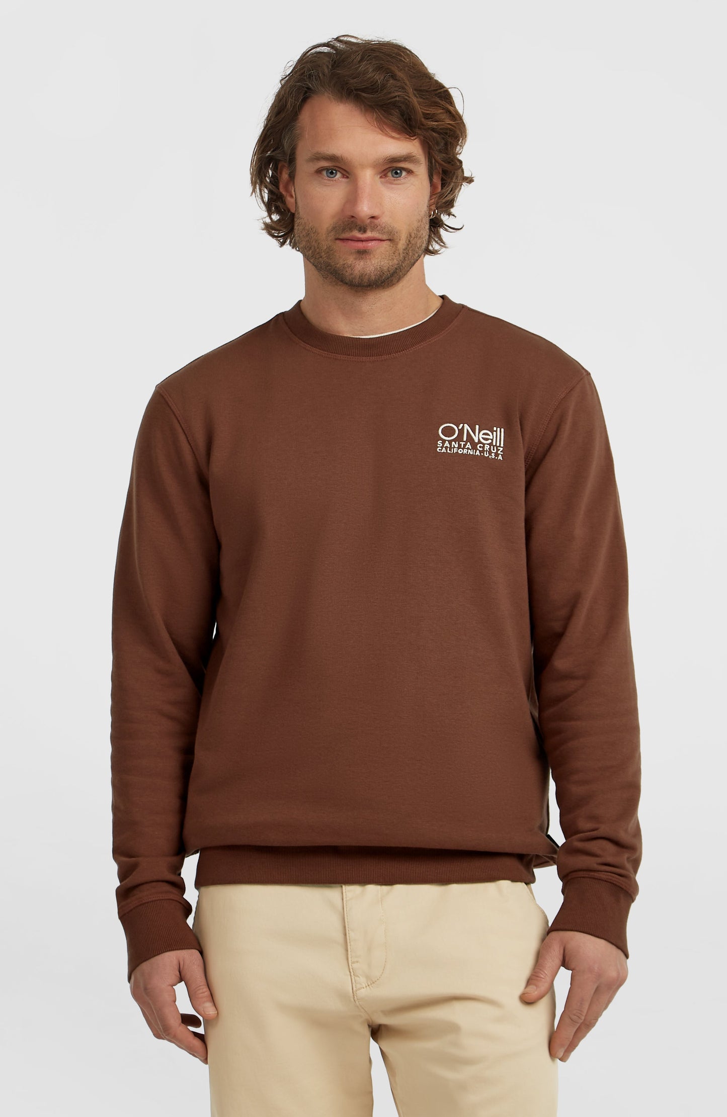 Original Cali Logo Crew Sweatshirt Men Hazel Spice