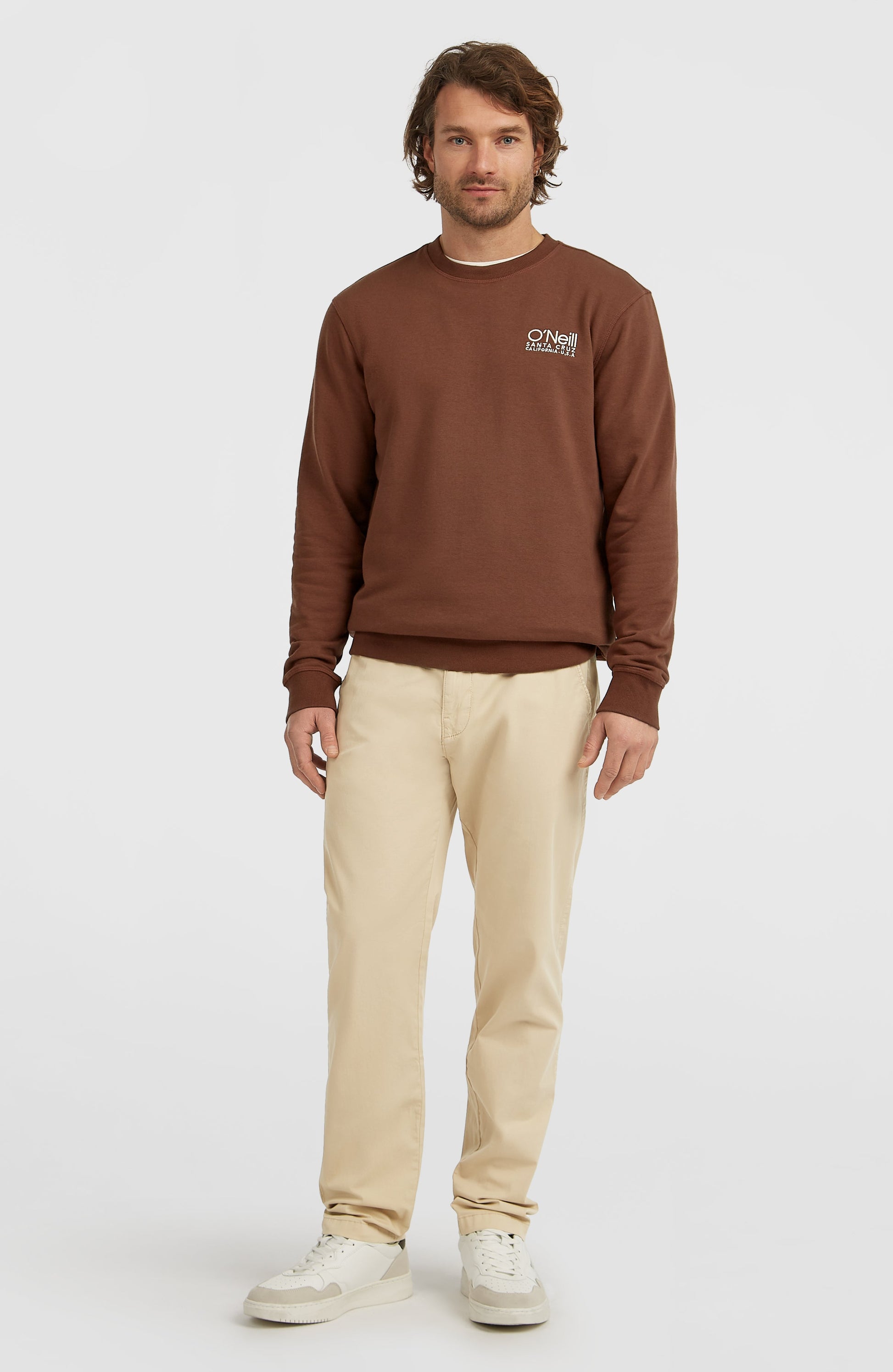 Original Cali Logo Crew Sweatshirt Men Hazel Spice