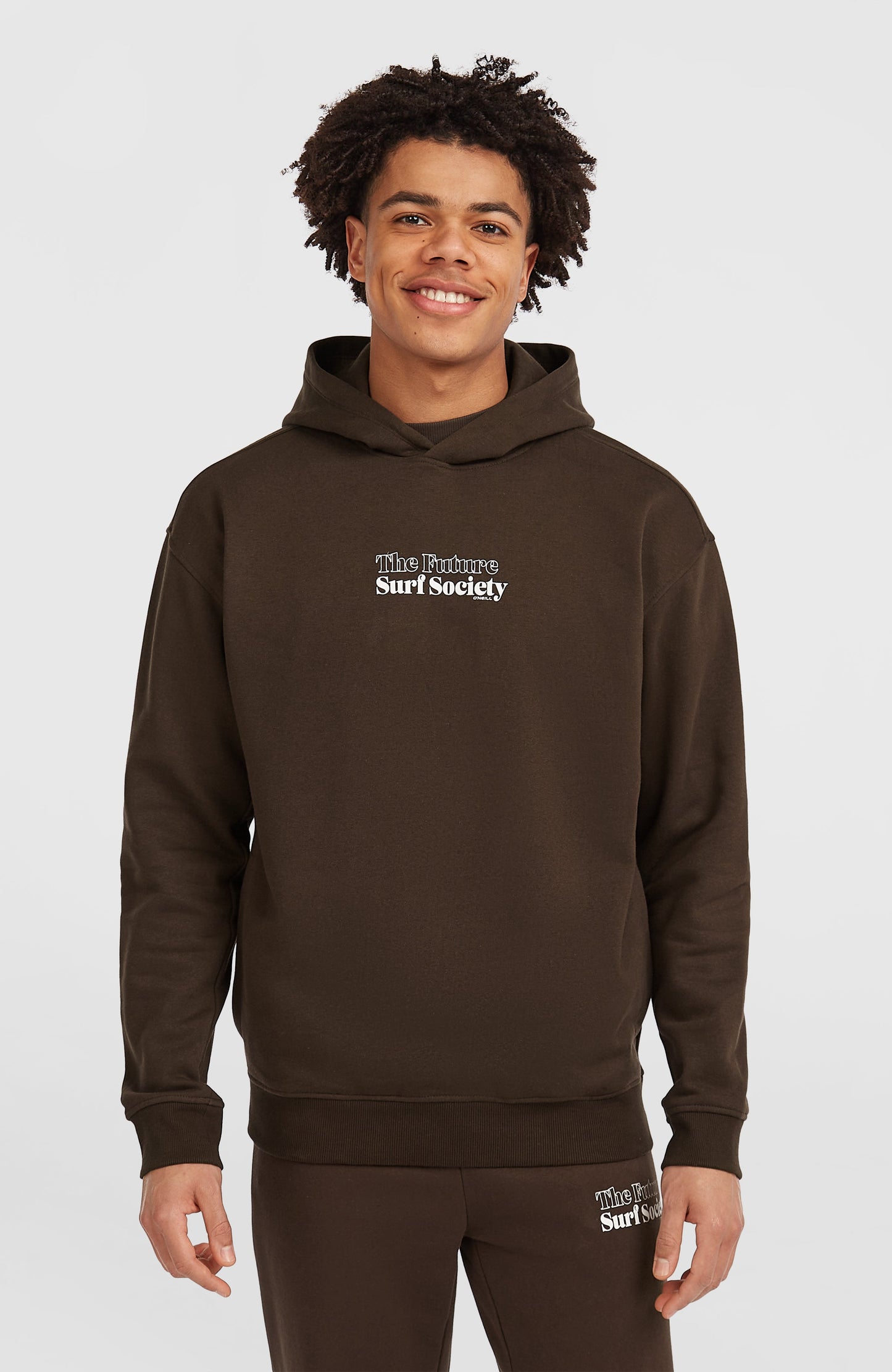 Future Surf Society Hoodie Men Coffee Bean