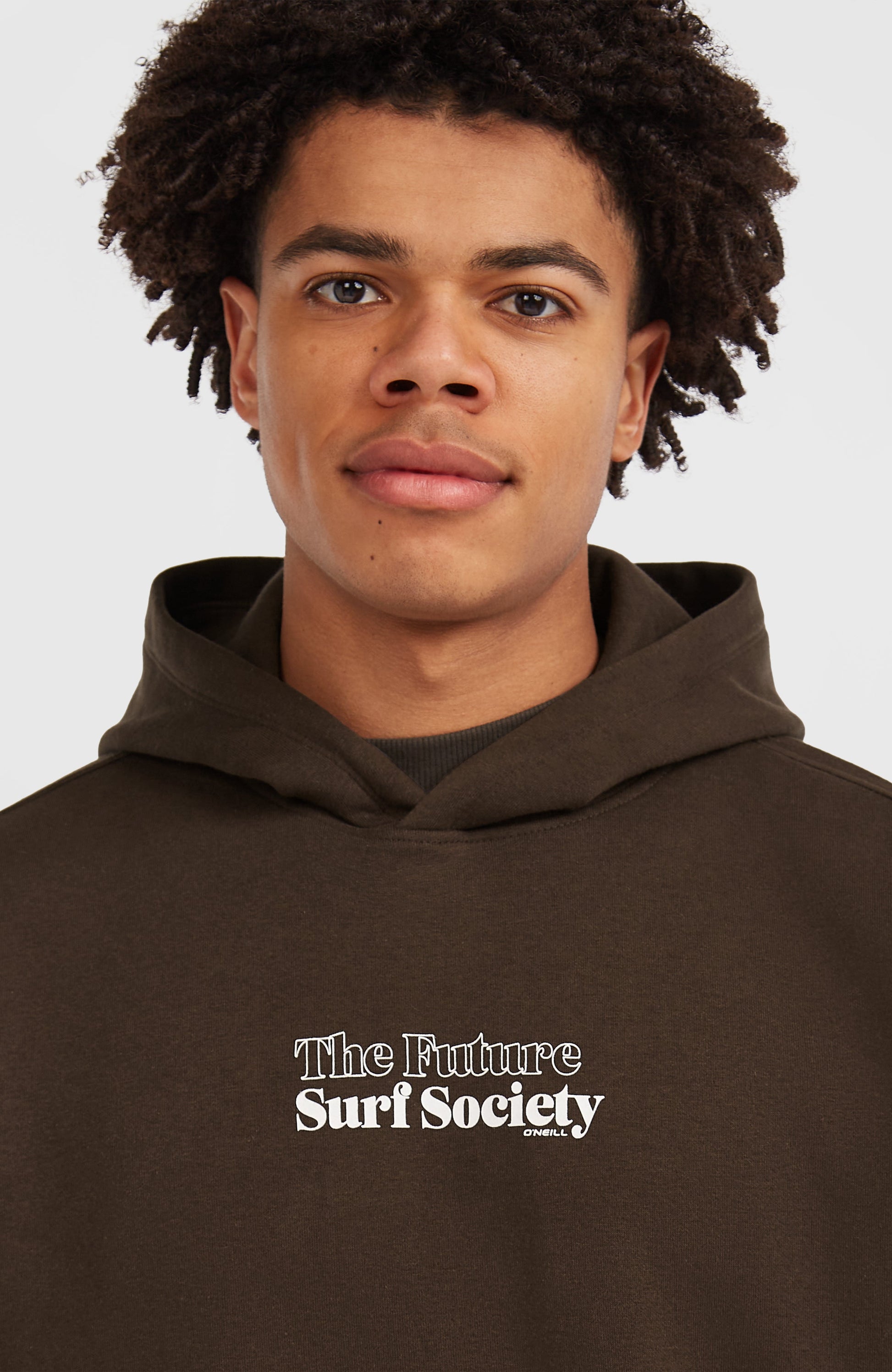 Future Surf Society Hoodie Men Coffee Bean
