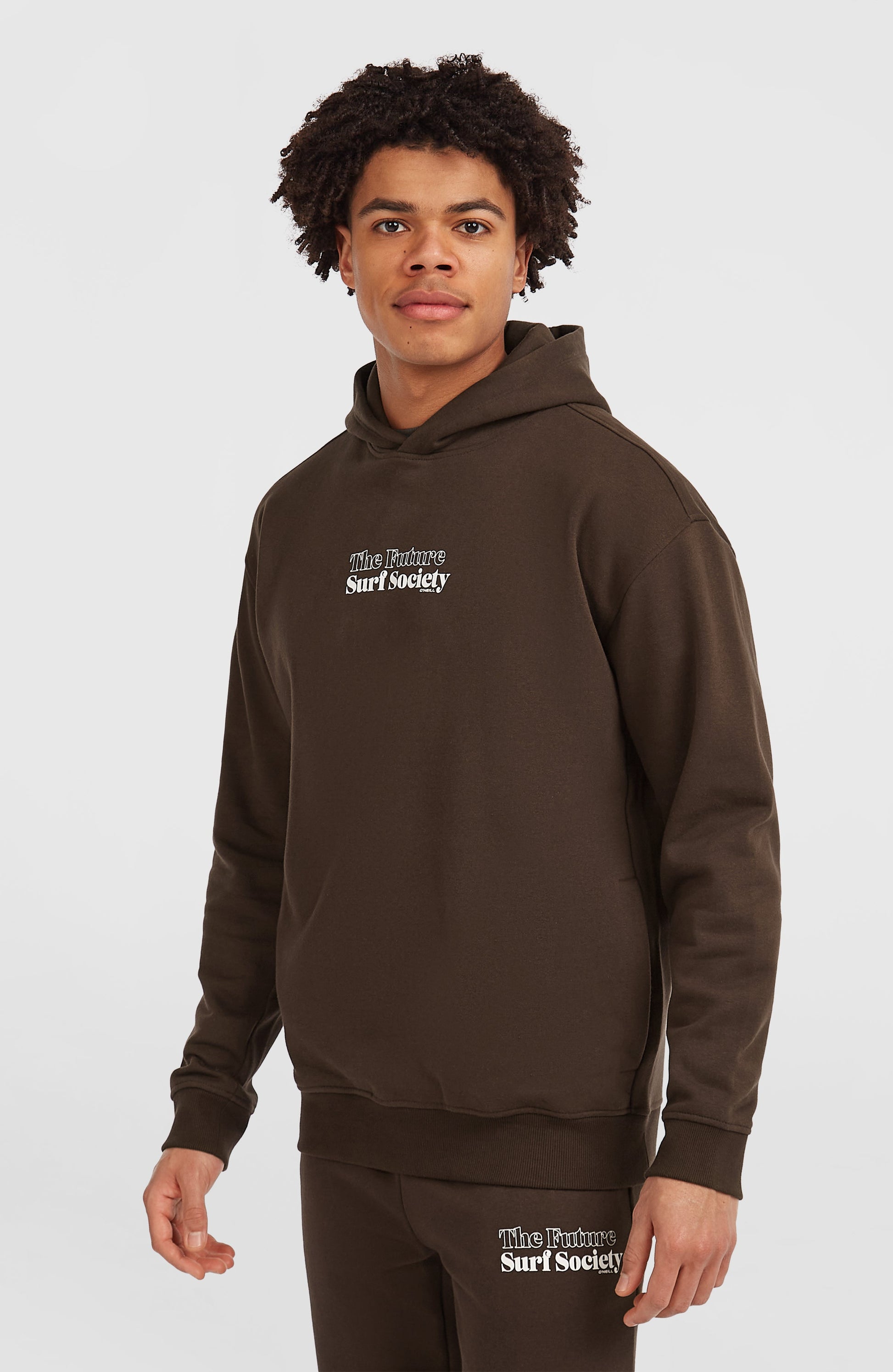 Future Surf Society Hoodie Men Coffee Bean