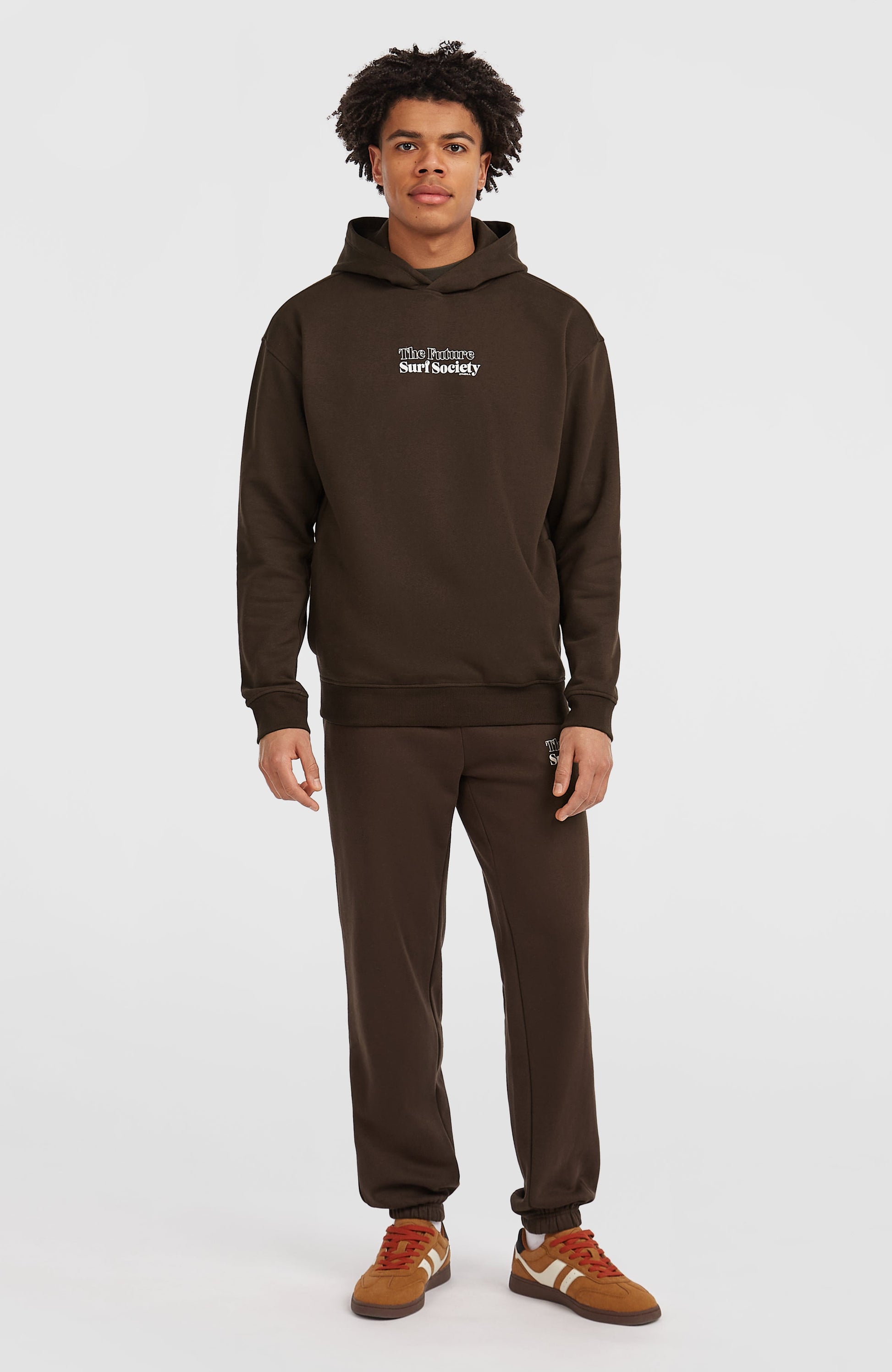 Future Surf Society Hoodie Men Coffee Bean