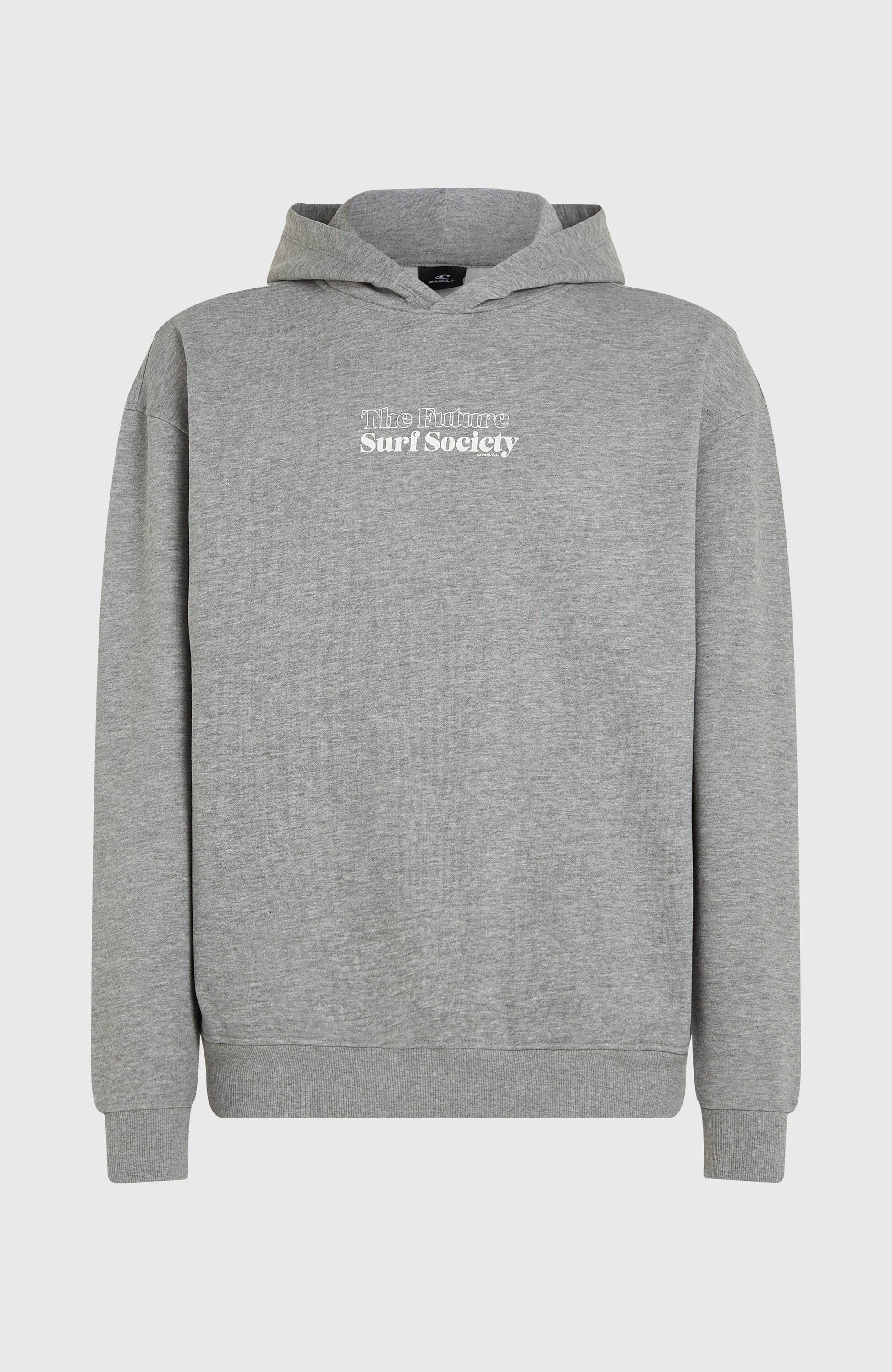 Future Surf Society Hoodie Men Silver Melee